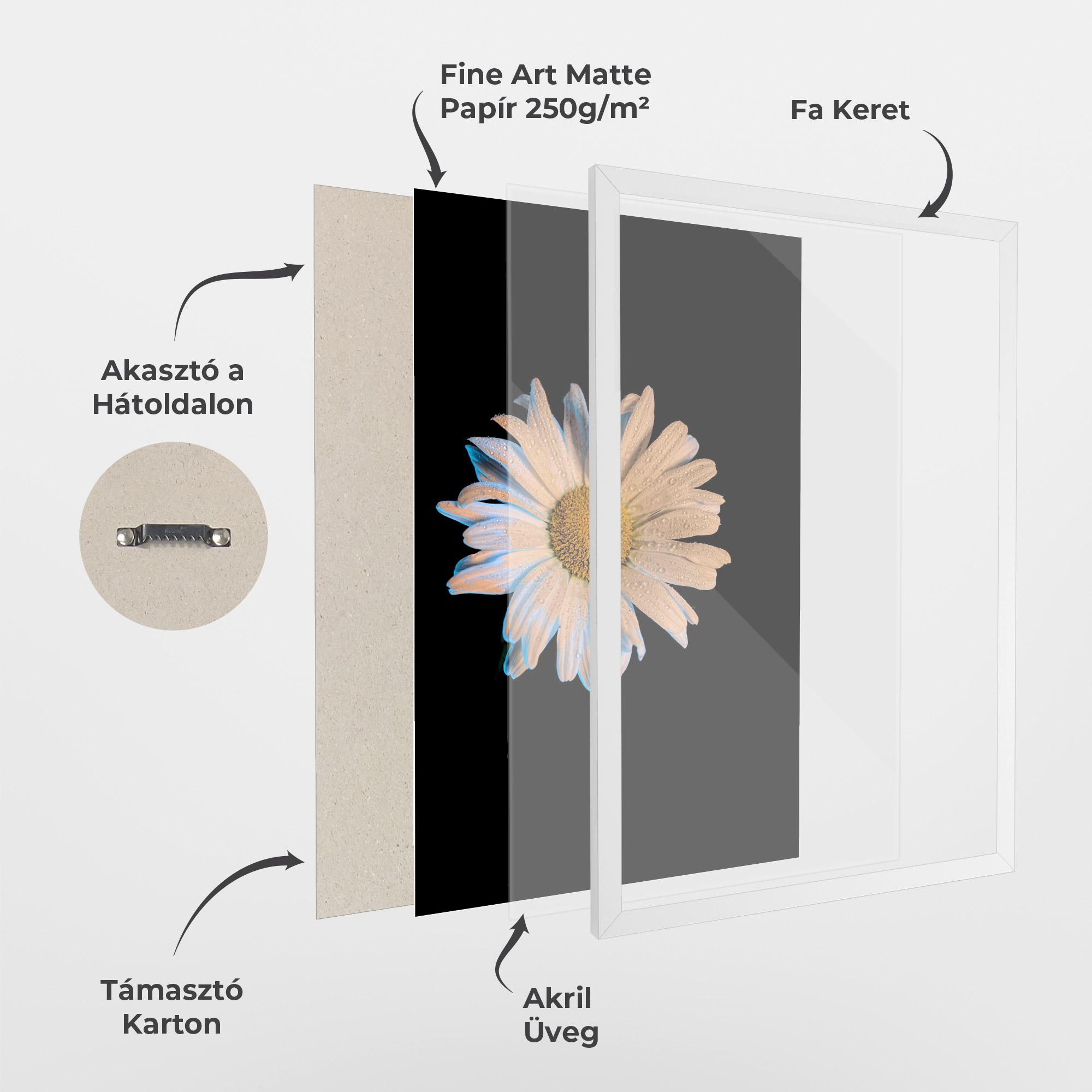 Keretezett Poszter Daisy mockup 1