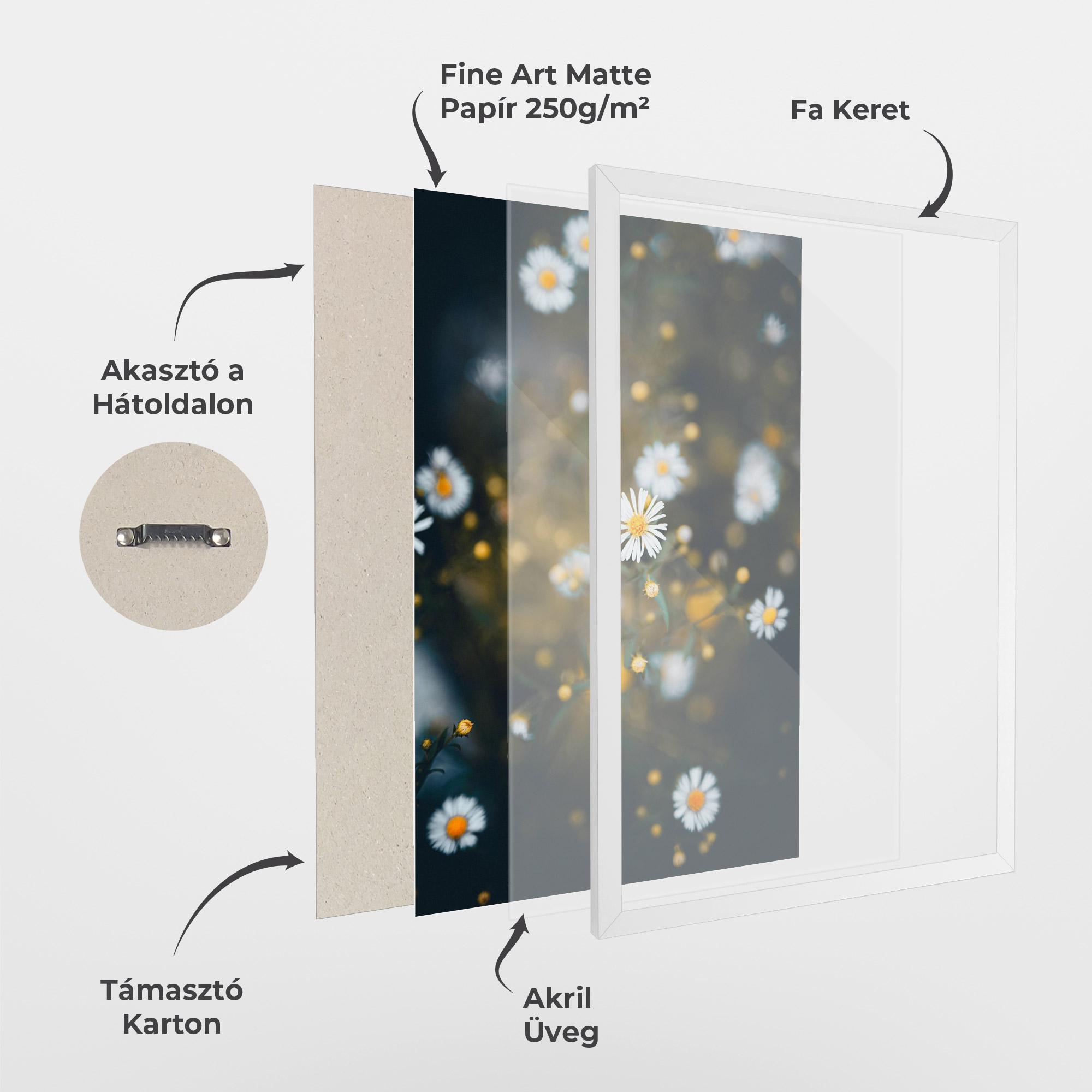 Keretezett Poszter Small Daisy View mockup 1