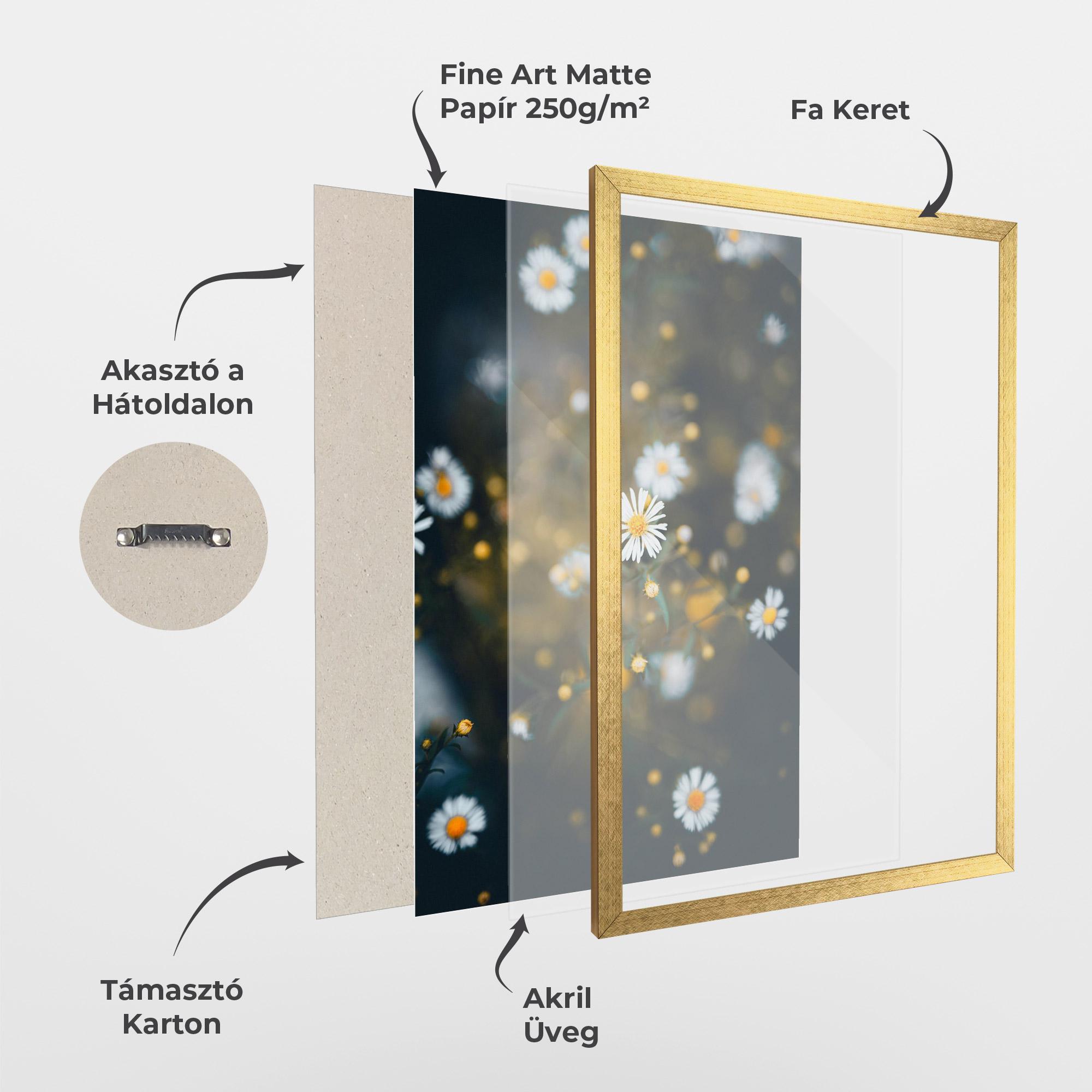 Keretezett Poszter Small Daisy View mockup 1