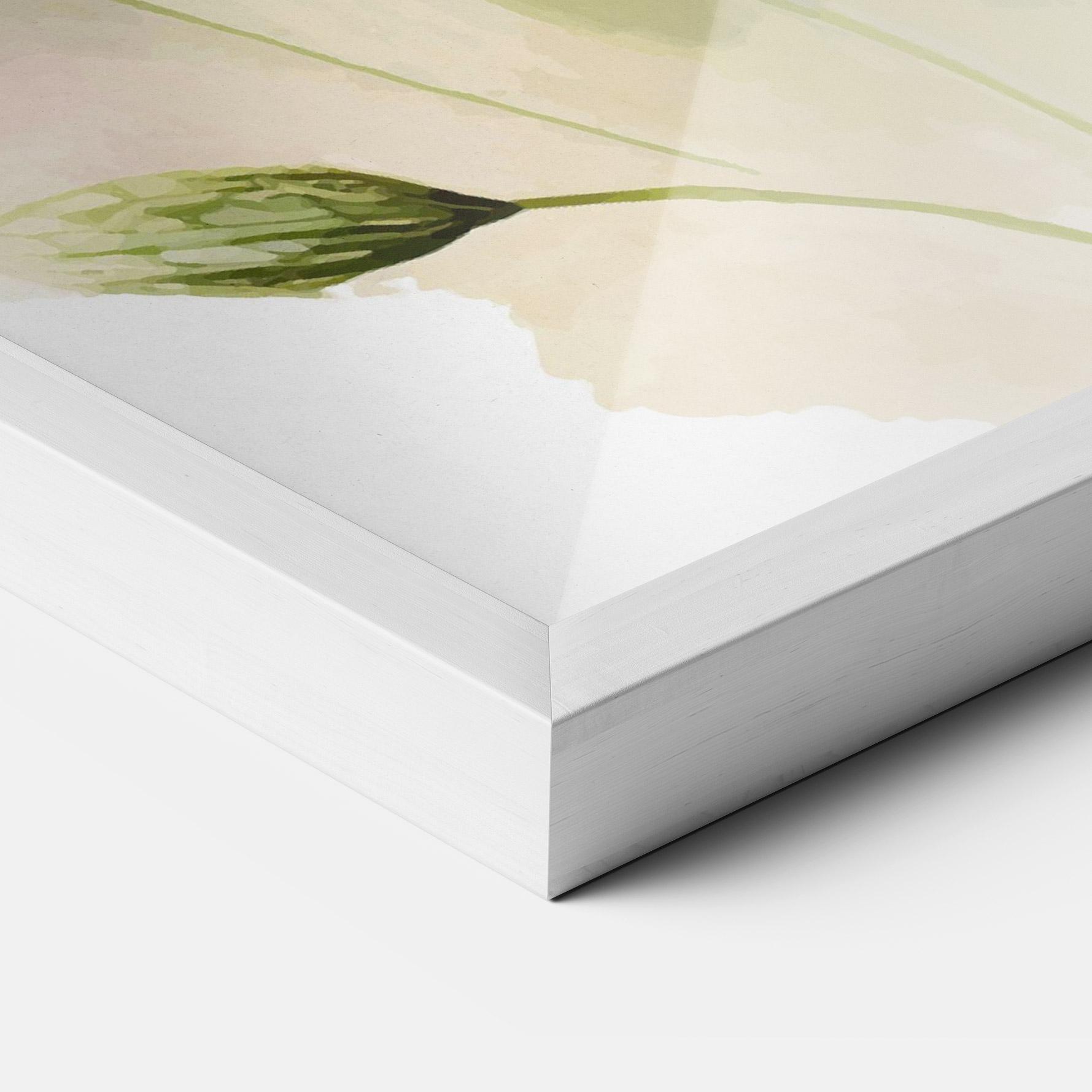 Keretezett Poszter White Daisy Art mockup 3