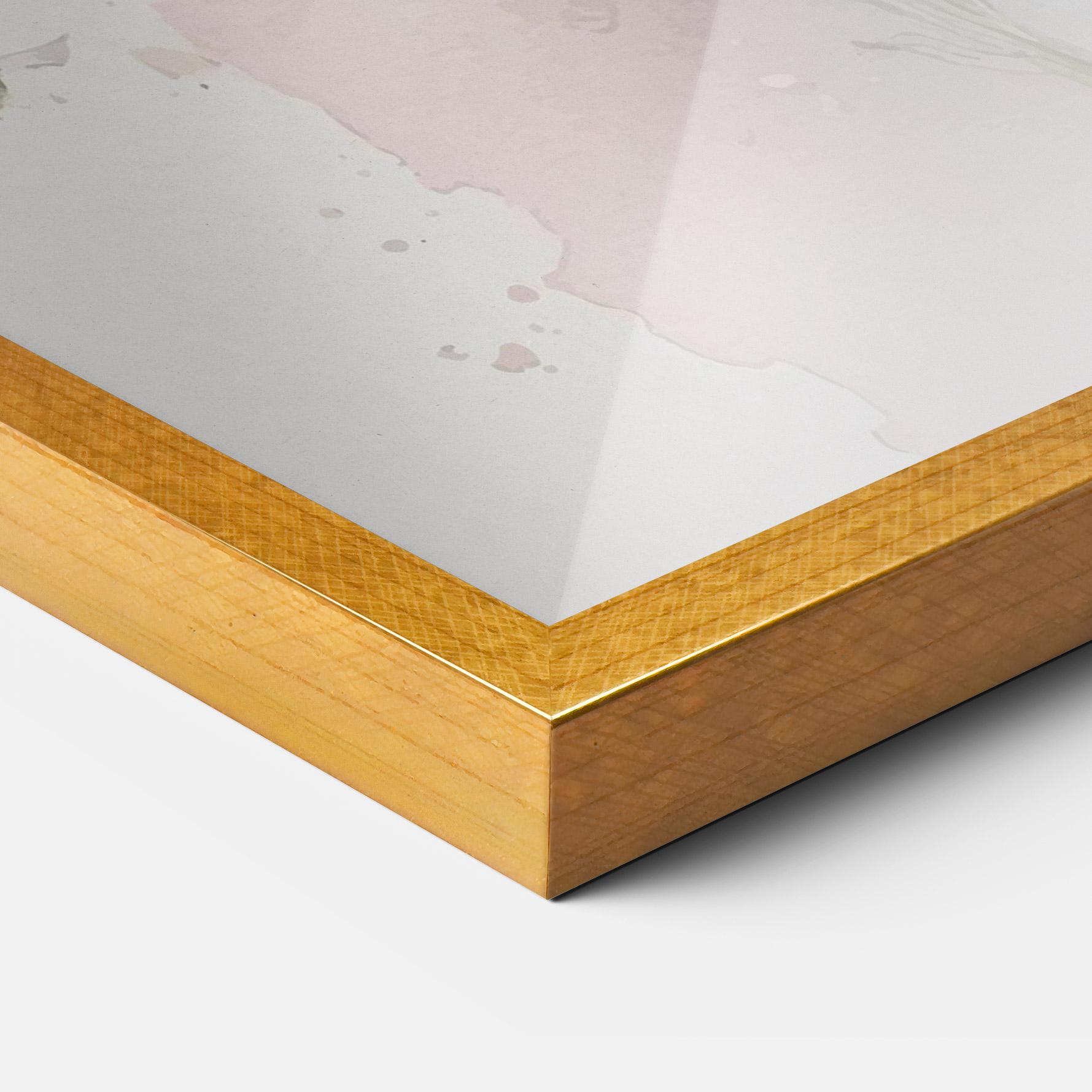 Keretezett Poszter White Painted Daisy mockup 3