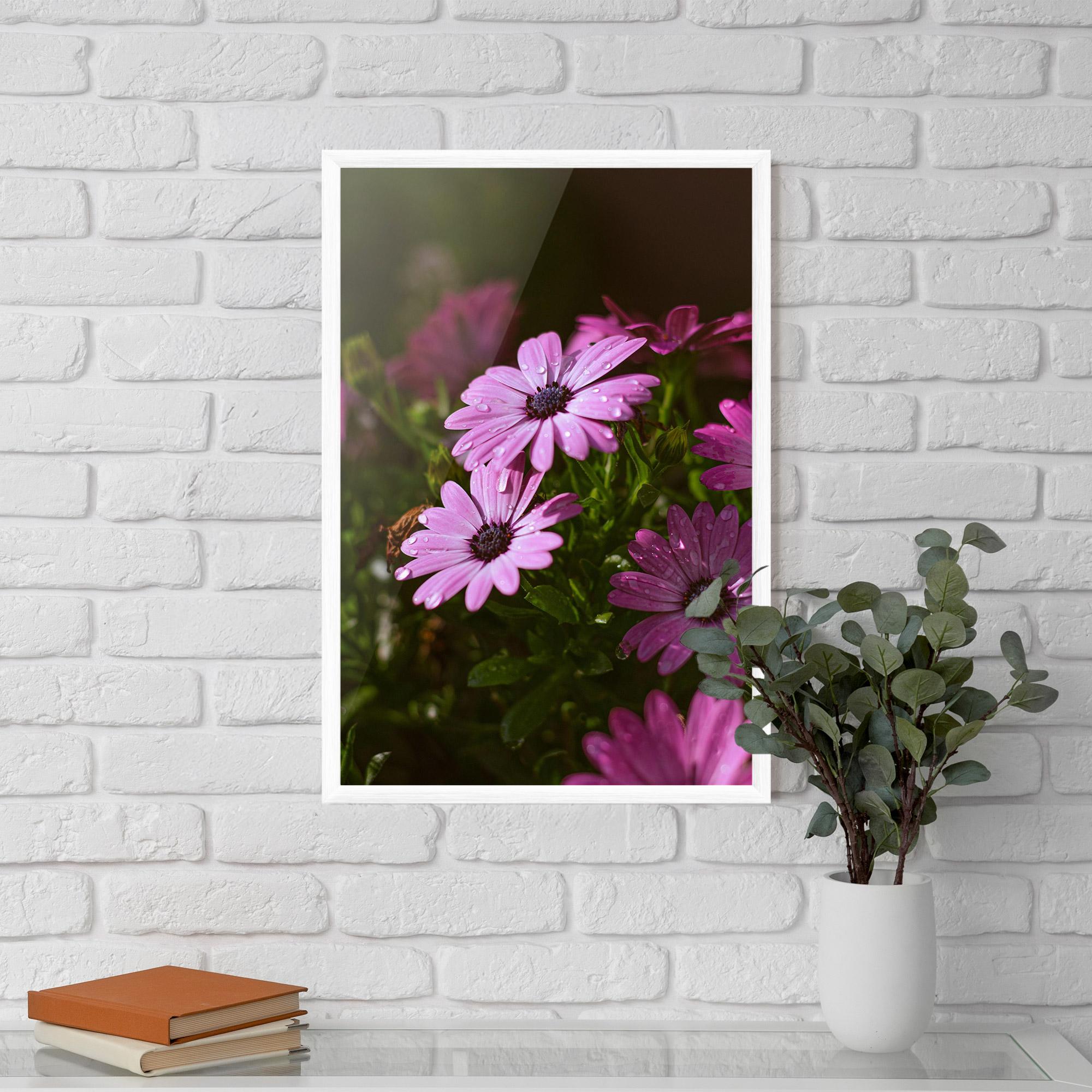 Keretezett Poszter Purple Daisy mockup 5