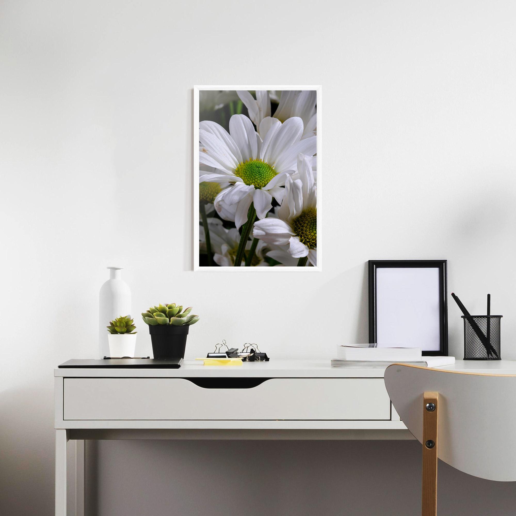 Keretezett Poszter Green Middle Daisy View mockup 7