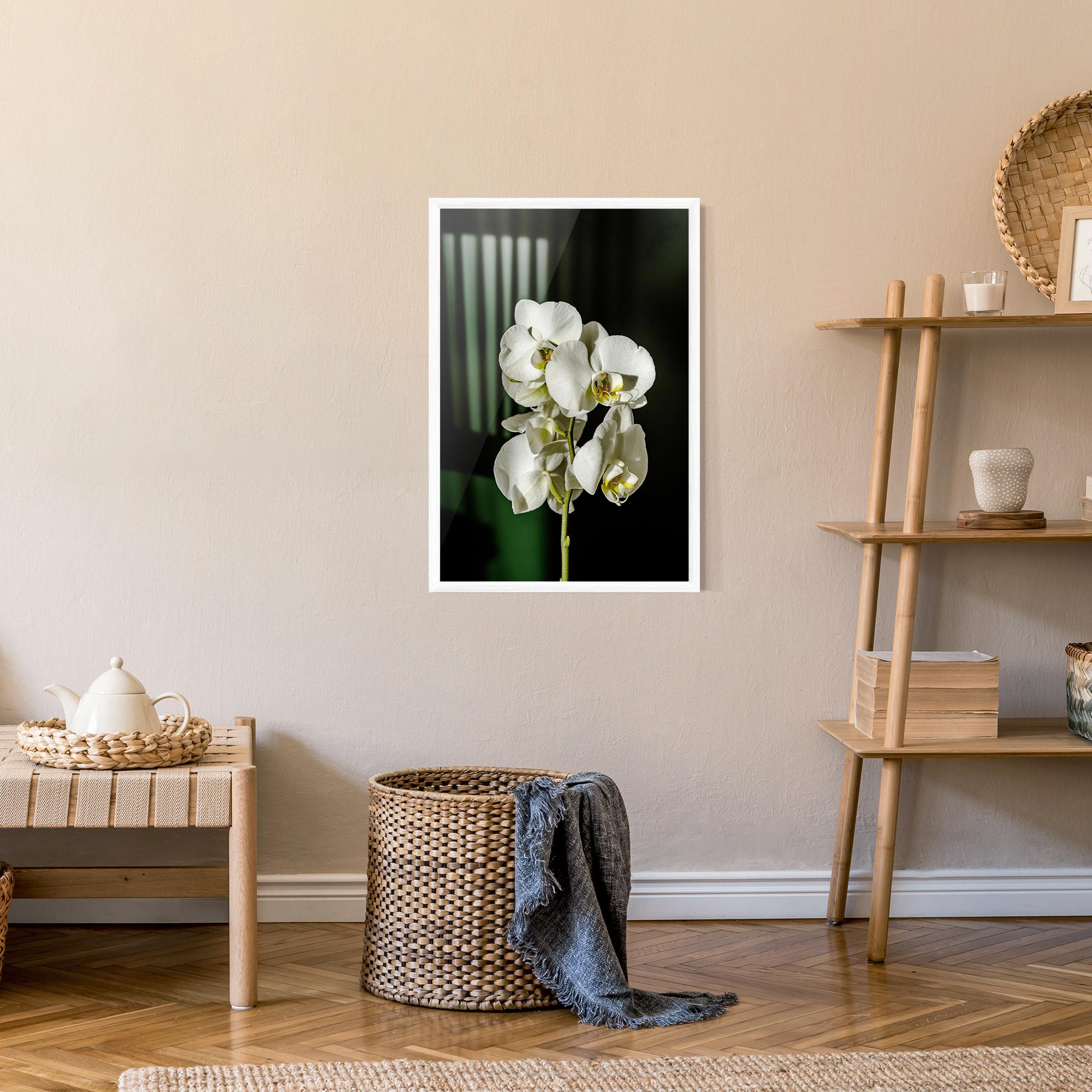 Keretezett Poszter Orchid On Green mockup 9