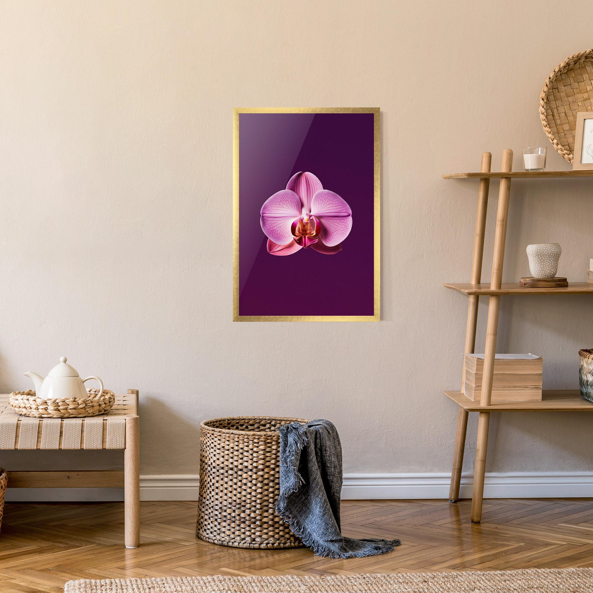 Keretezett Poszter Purple Orchid mockup 9