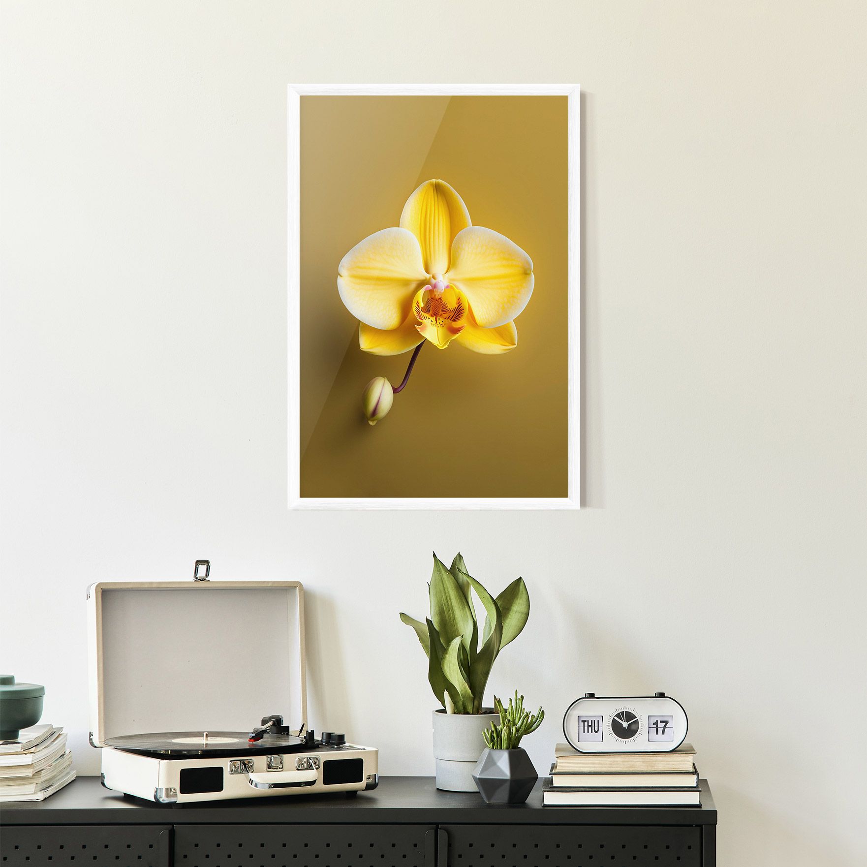 Pastel Yellow Orchid mockup 2