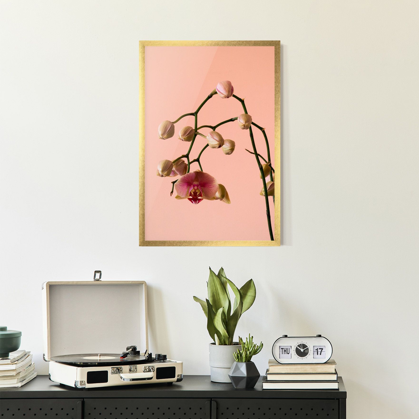 Orchids On Pink mockup 2