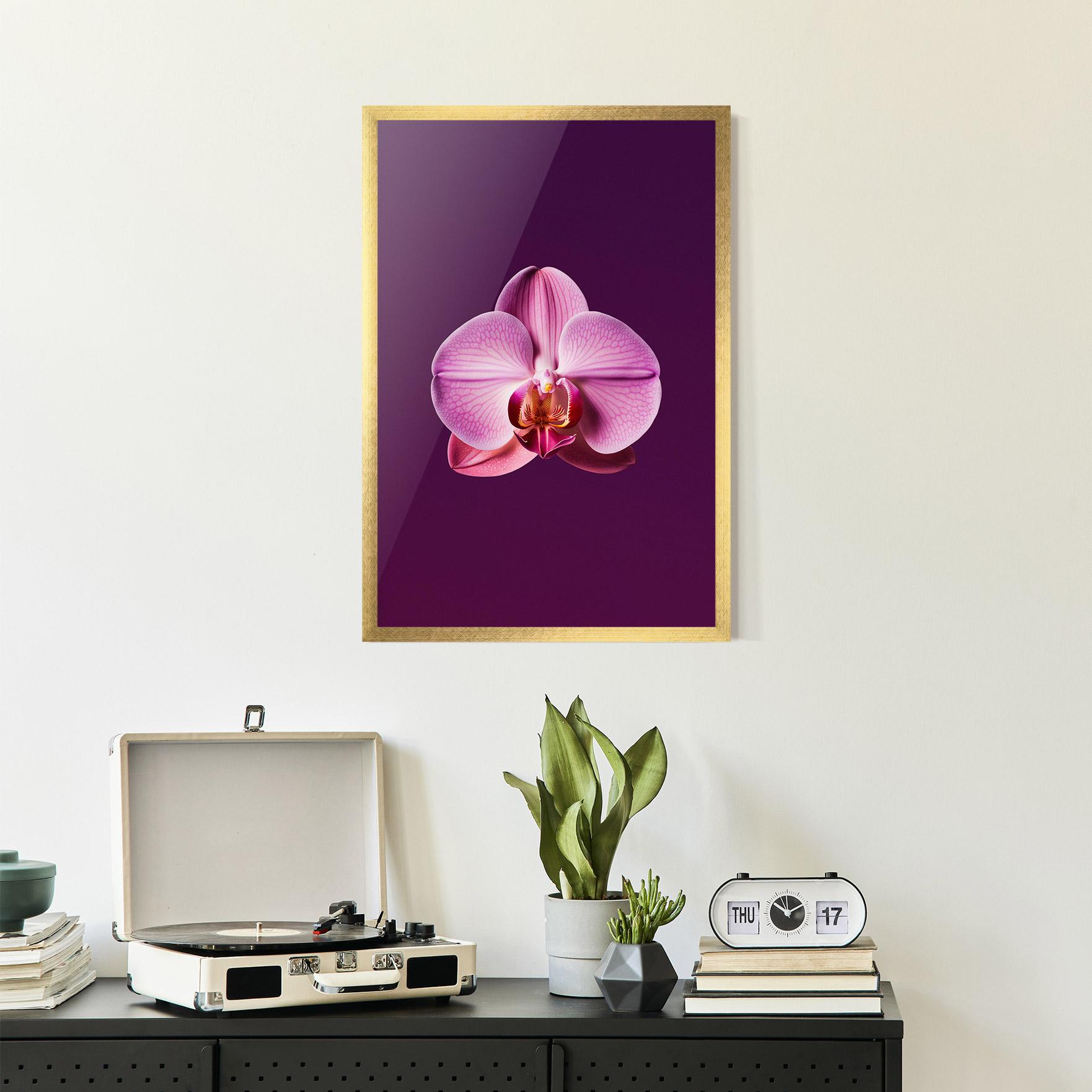 Keretezett Poszter Purple Orchid mockup 2