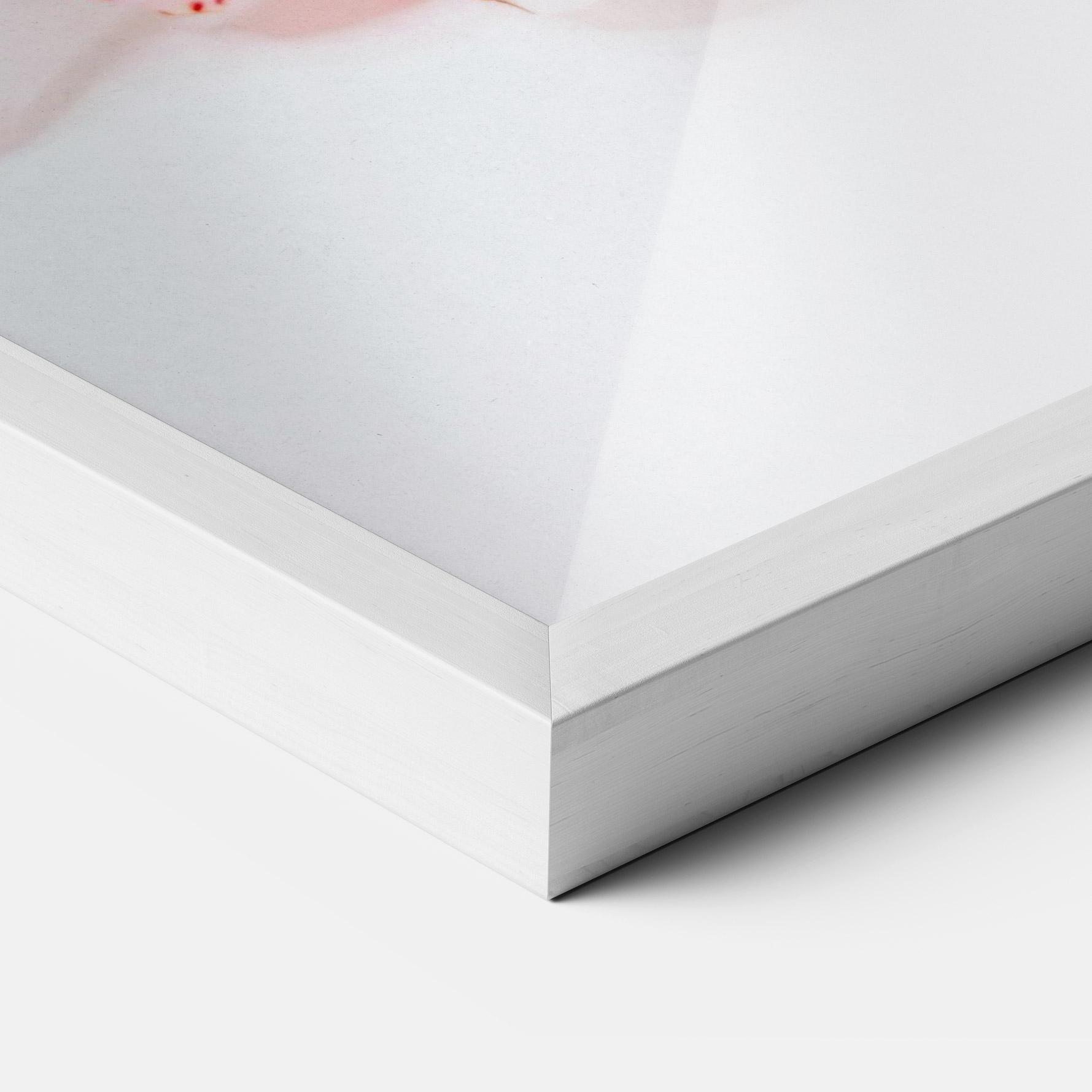 Keretezett Poszter White Orchid With Pink mockup 3