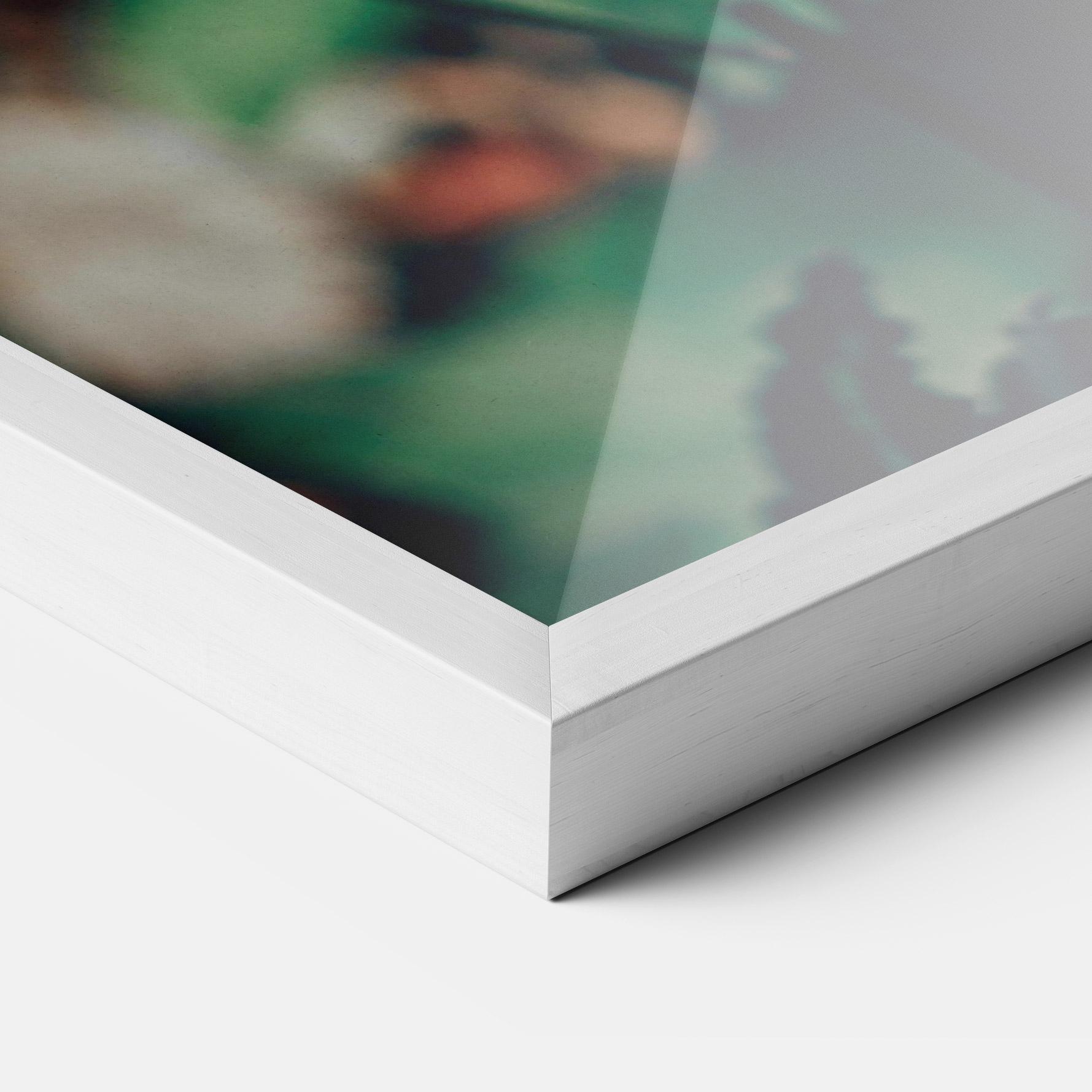 Keretezett Poszter White Red Orchid mockup 3