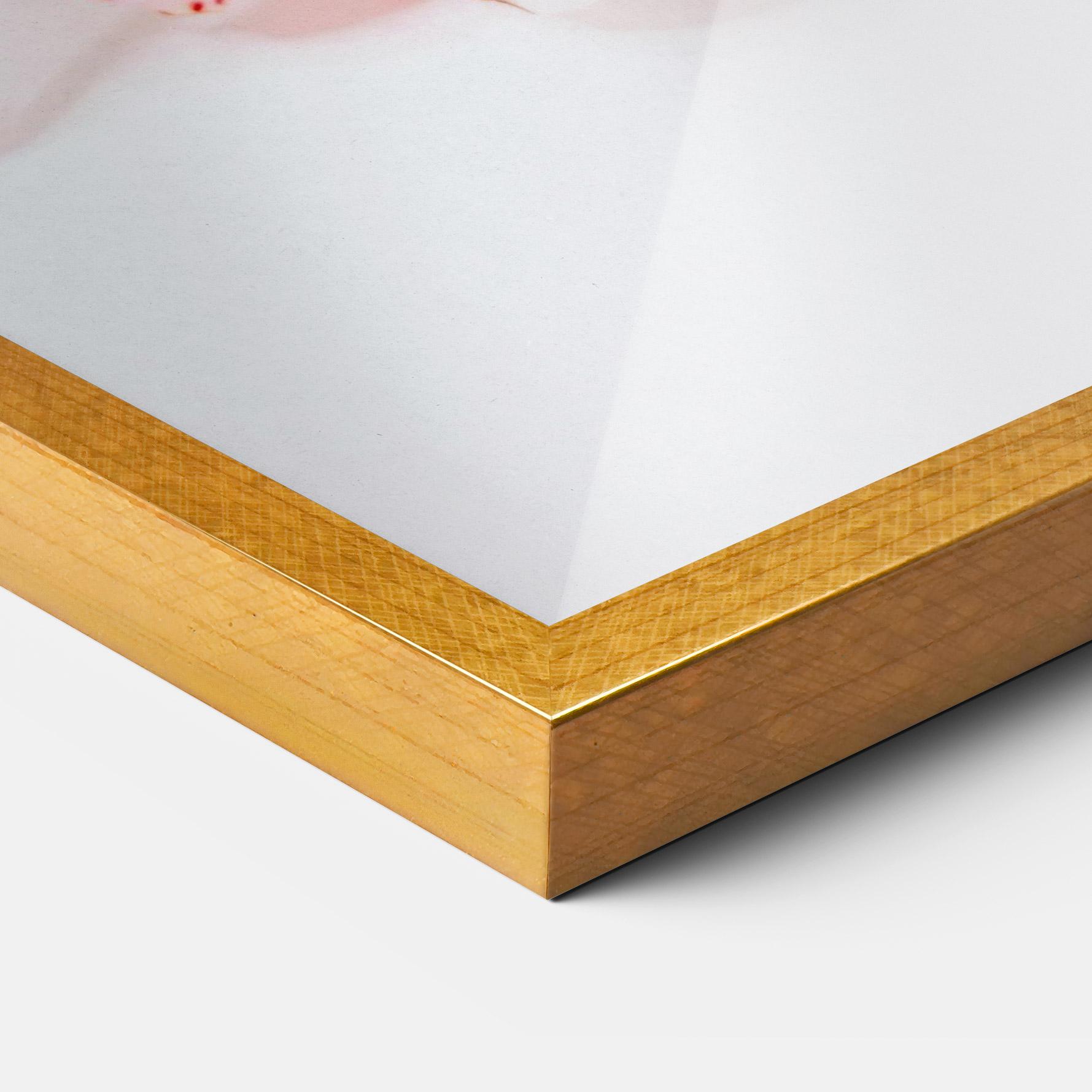 Keretezett Poszter White Orchid With Pink mockup 3