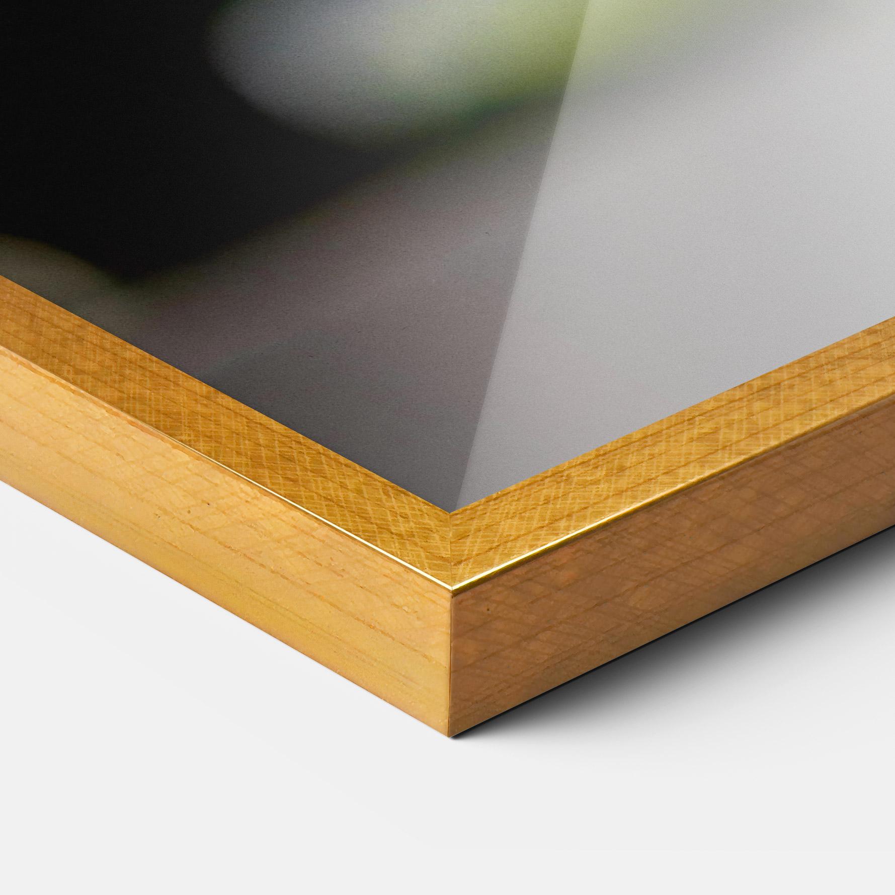 Keretezett Poszter White Orchid With Water mockup 3