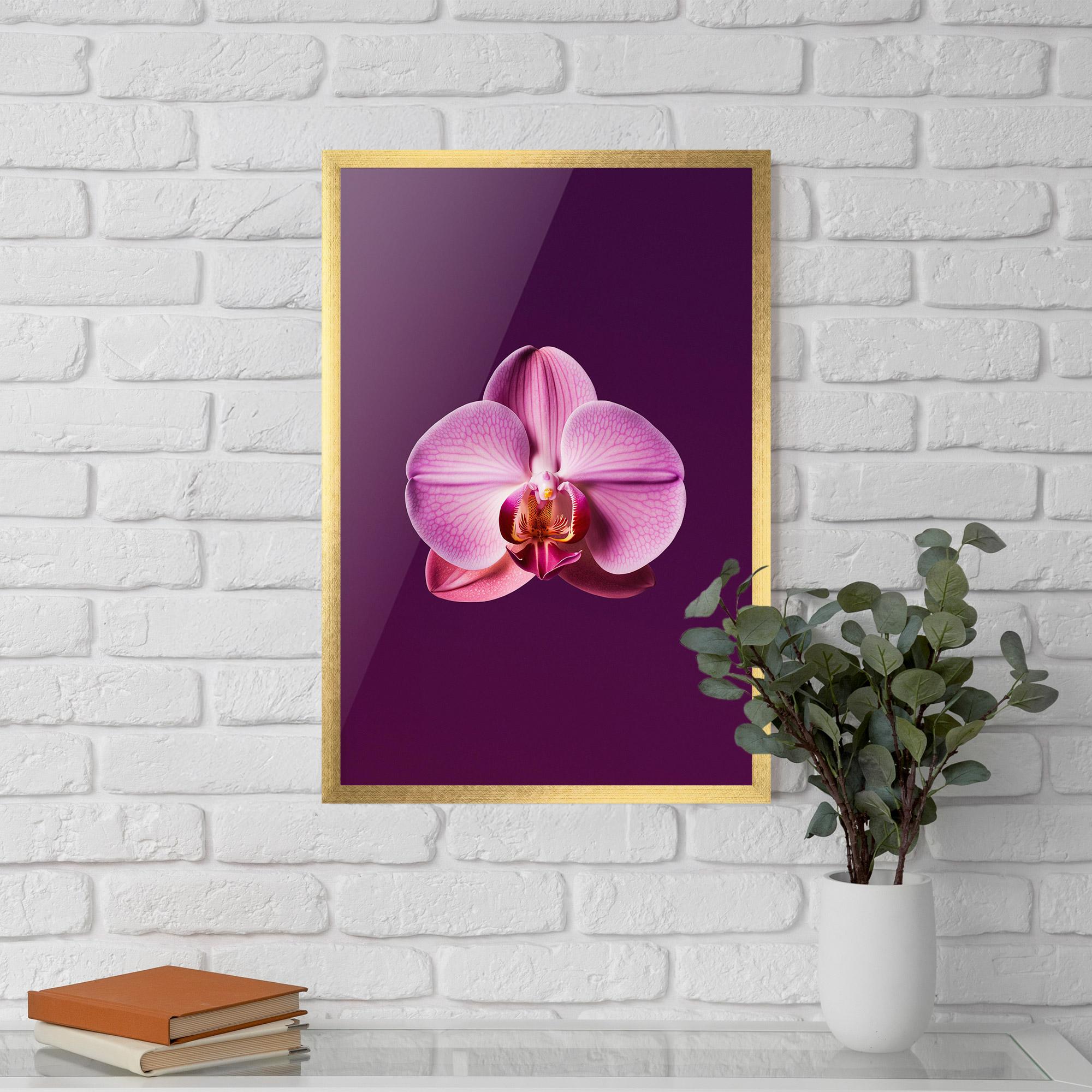 Keretezett Poszter Purple Orchid mockup 5