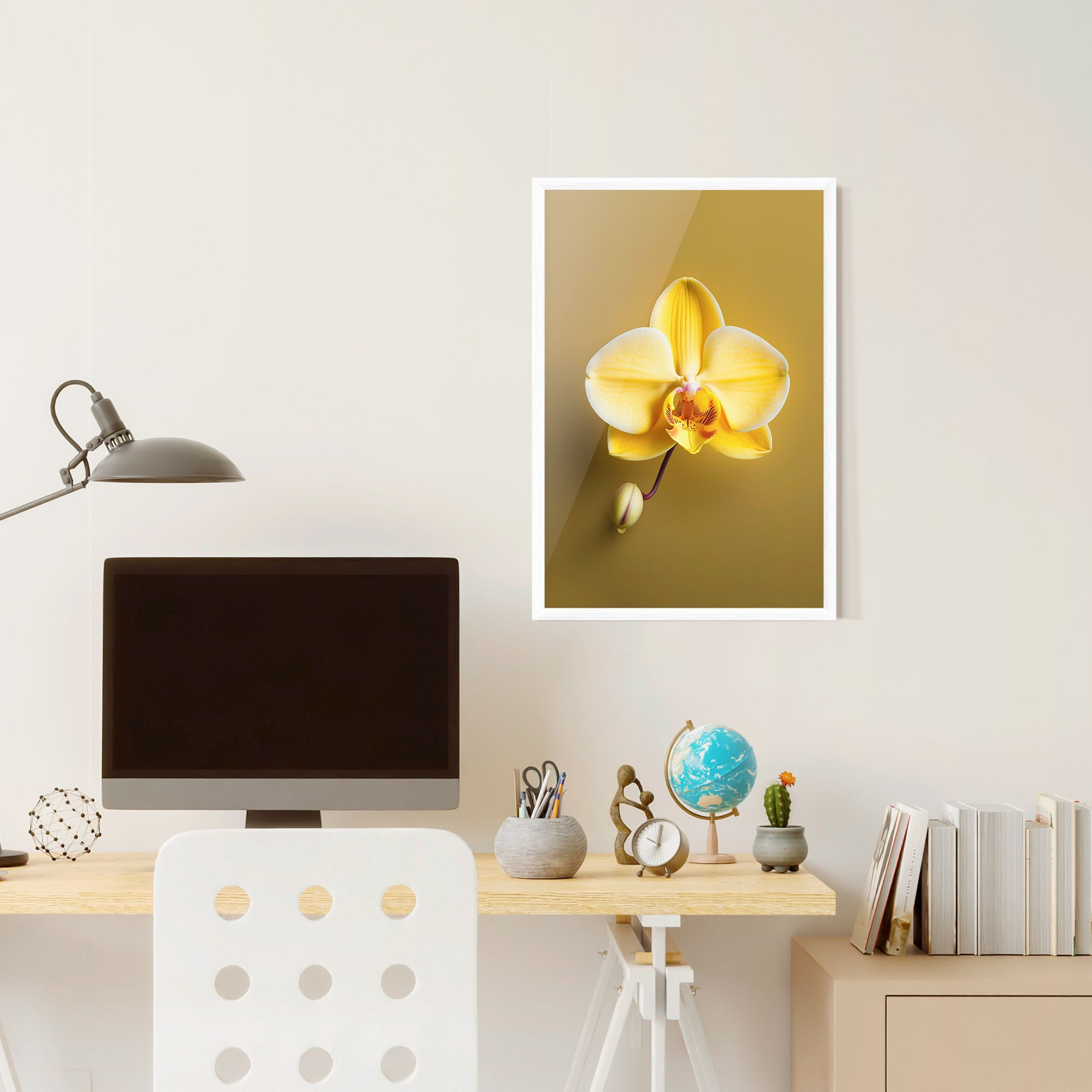 Pastel Yellow Orchid mockup 6