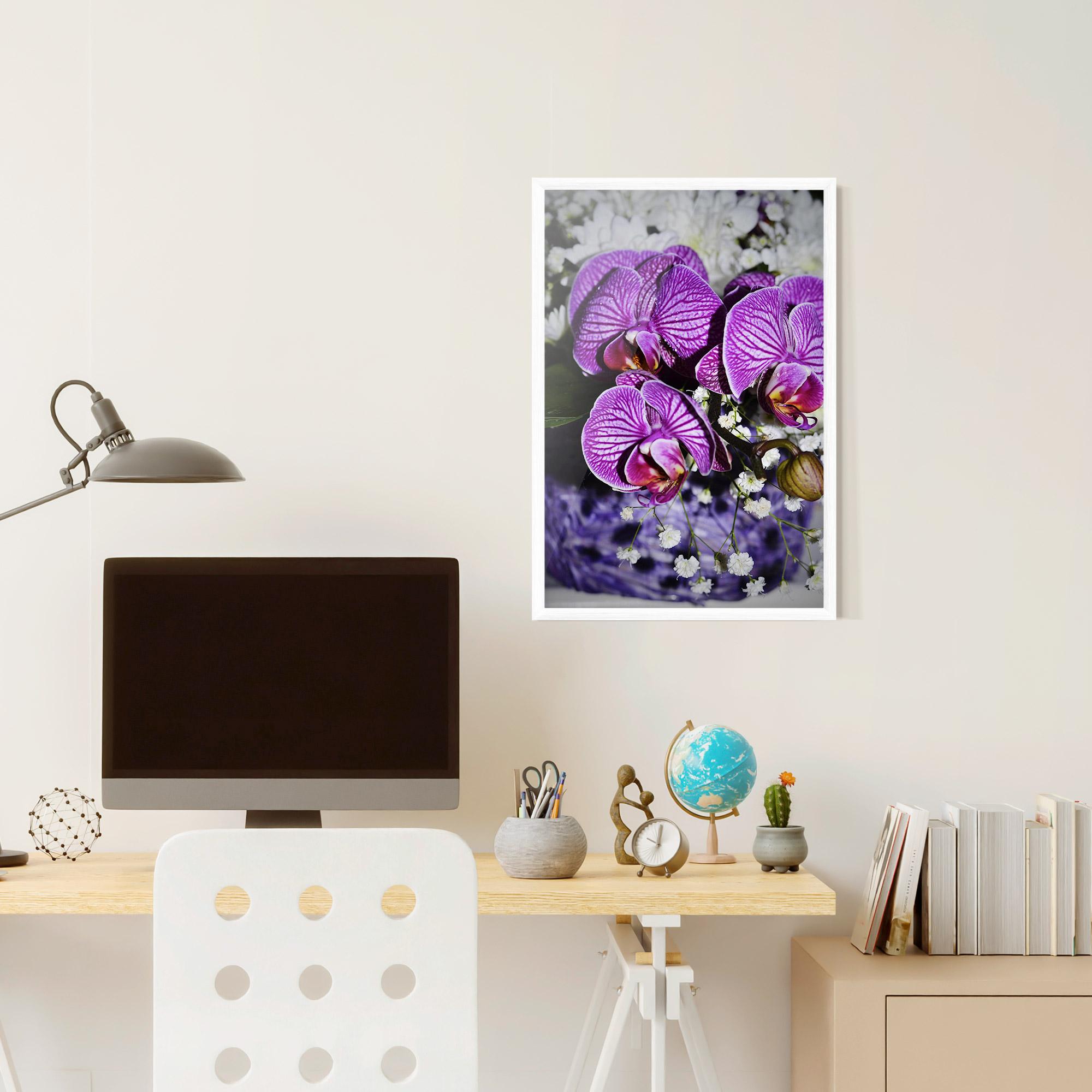 Keretezett Poszter Purple Orchids mockup 6