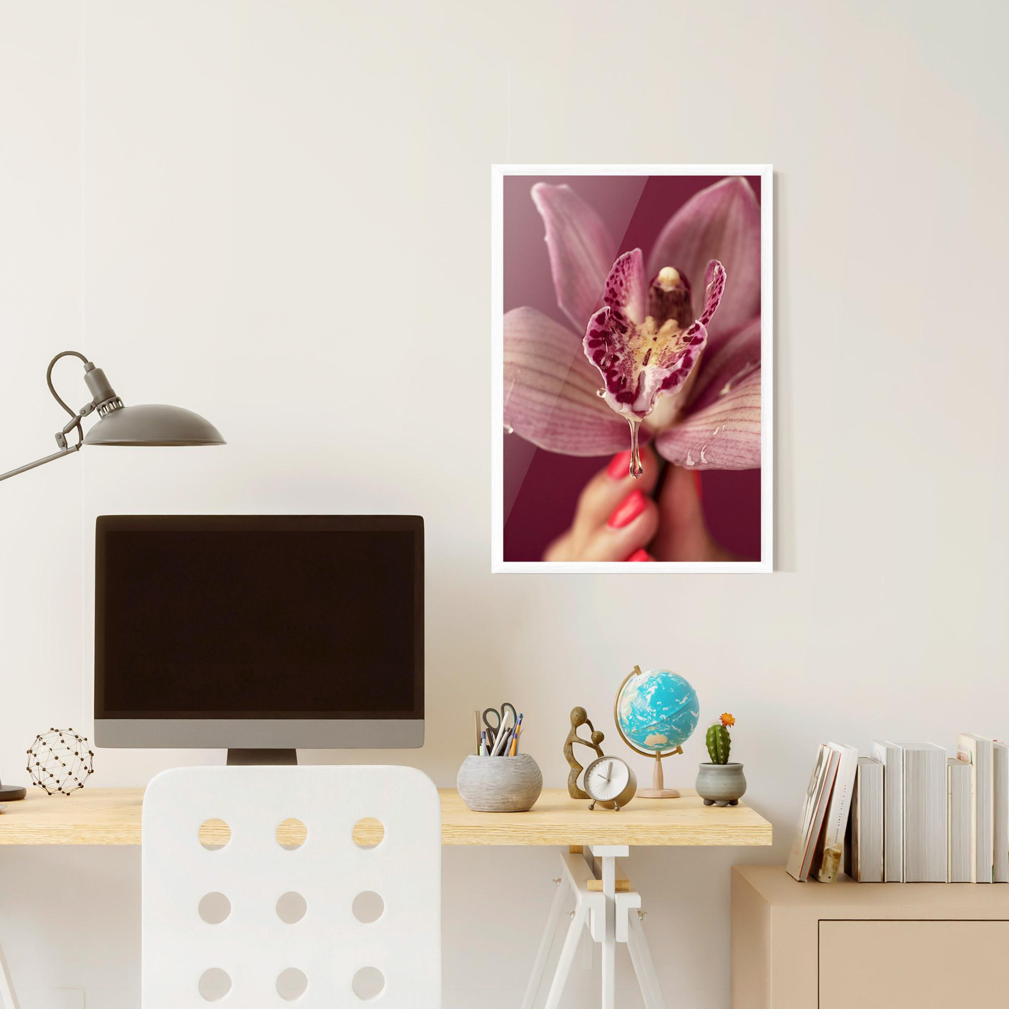 Keretezett Poszter Wet Orchid mockup 6