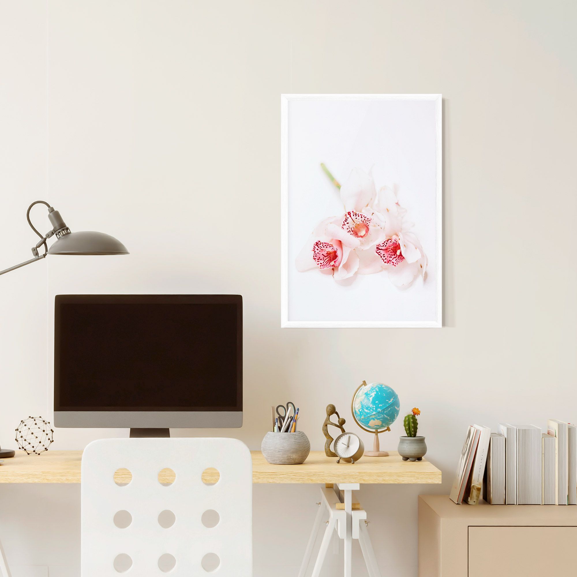 White Orchid With Pink mockup 6