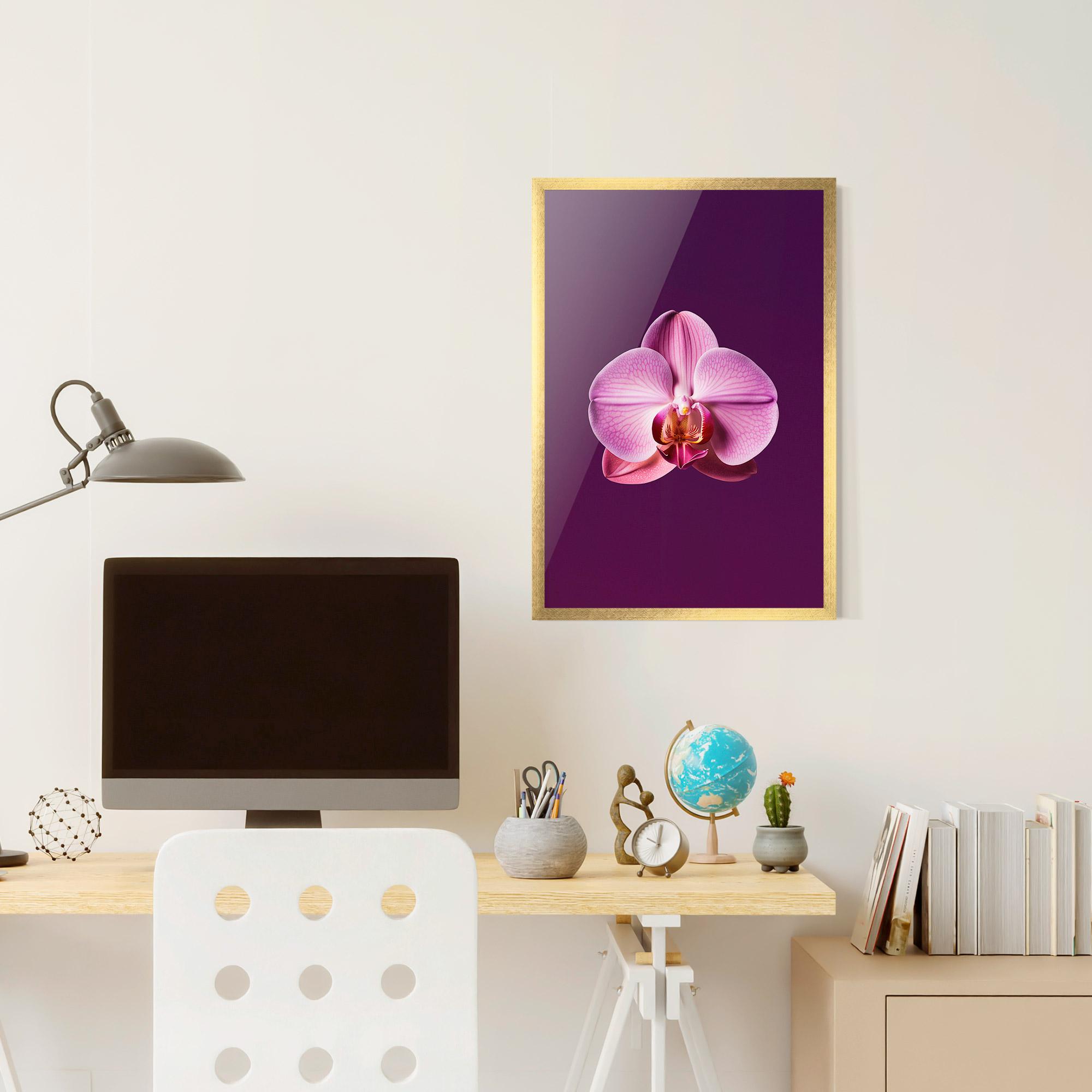Keretezett Poszter Purple Orchid mockup 6