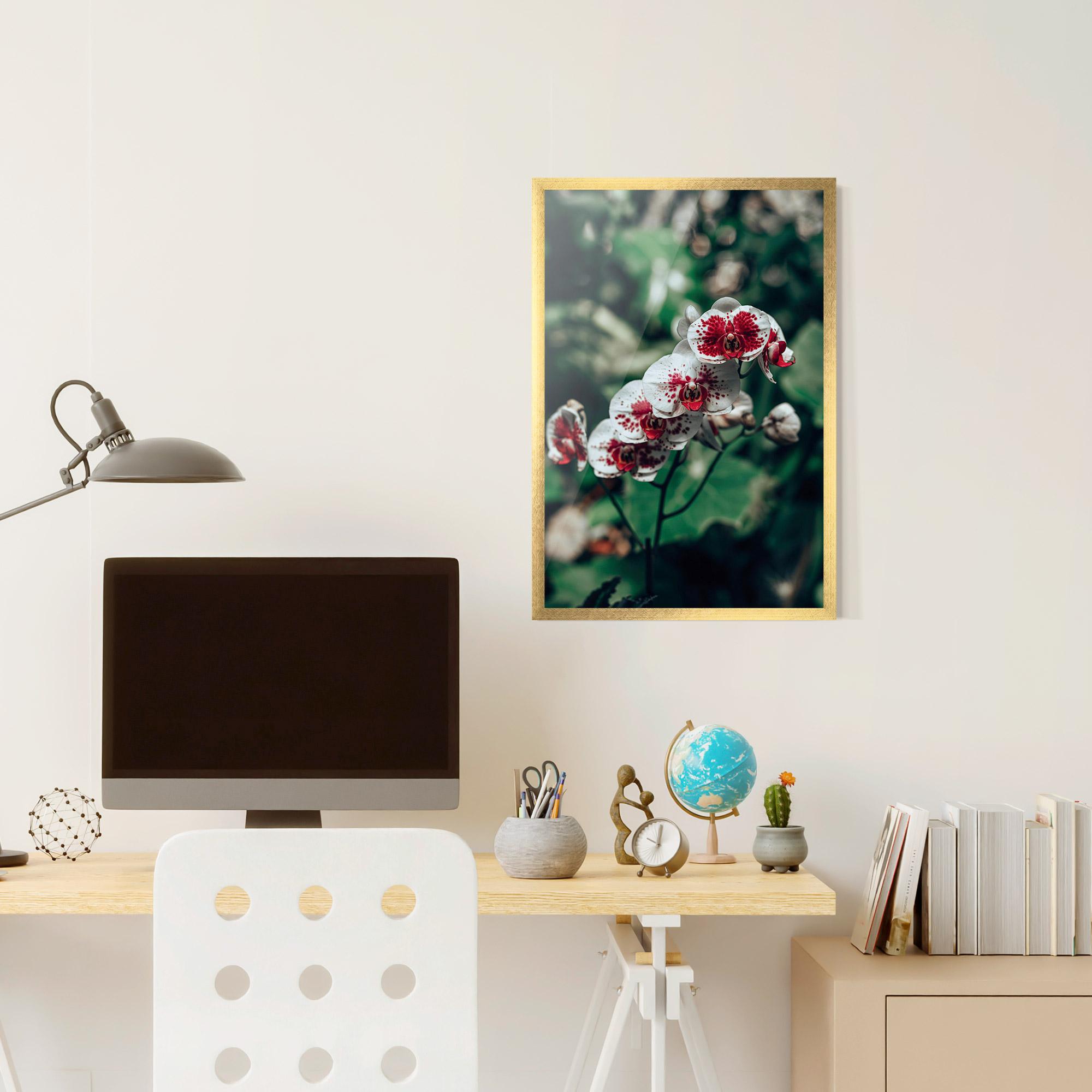 Keretezett Poszter White Red Orchid mockup 6