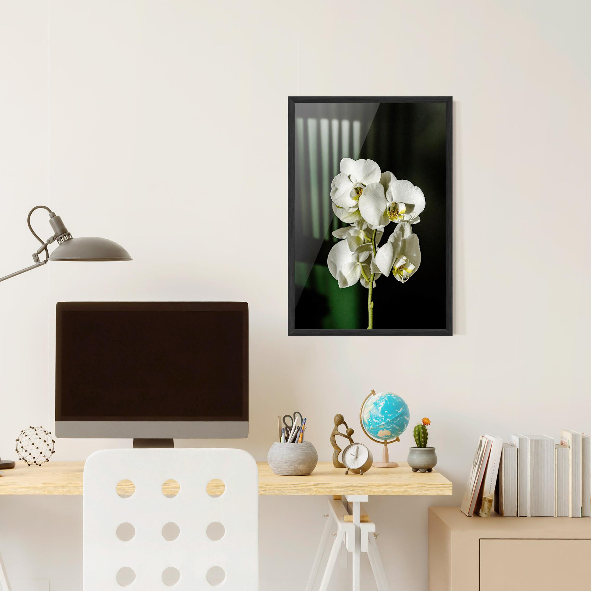 Keretezett Poszter Orchid On Green mockup 6