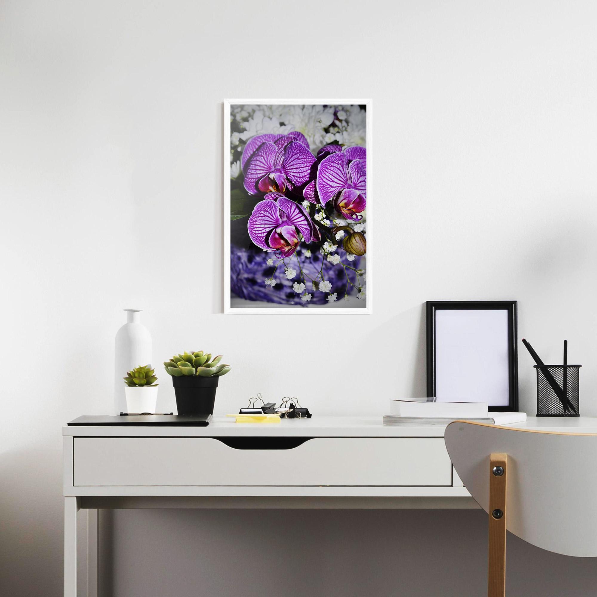 Keretezett Poszter Purple Orchids mockup 7