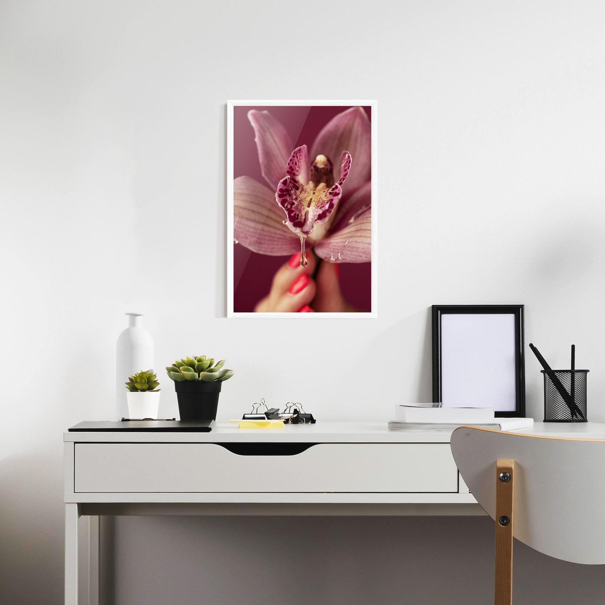Keretezett Poszter Wet Orchid mockup 7