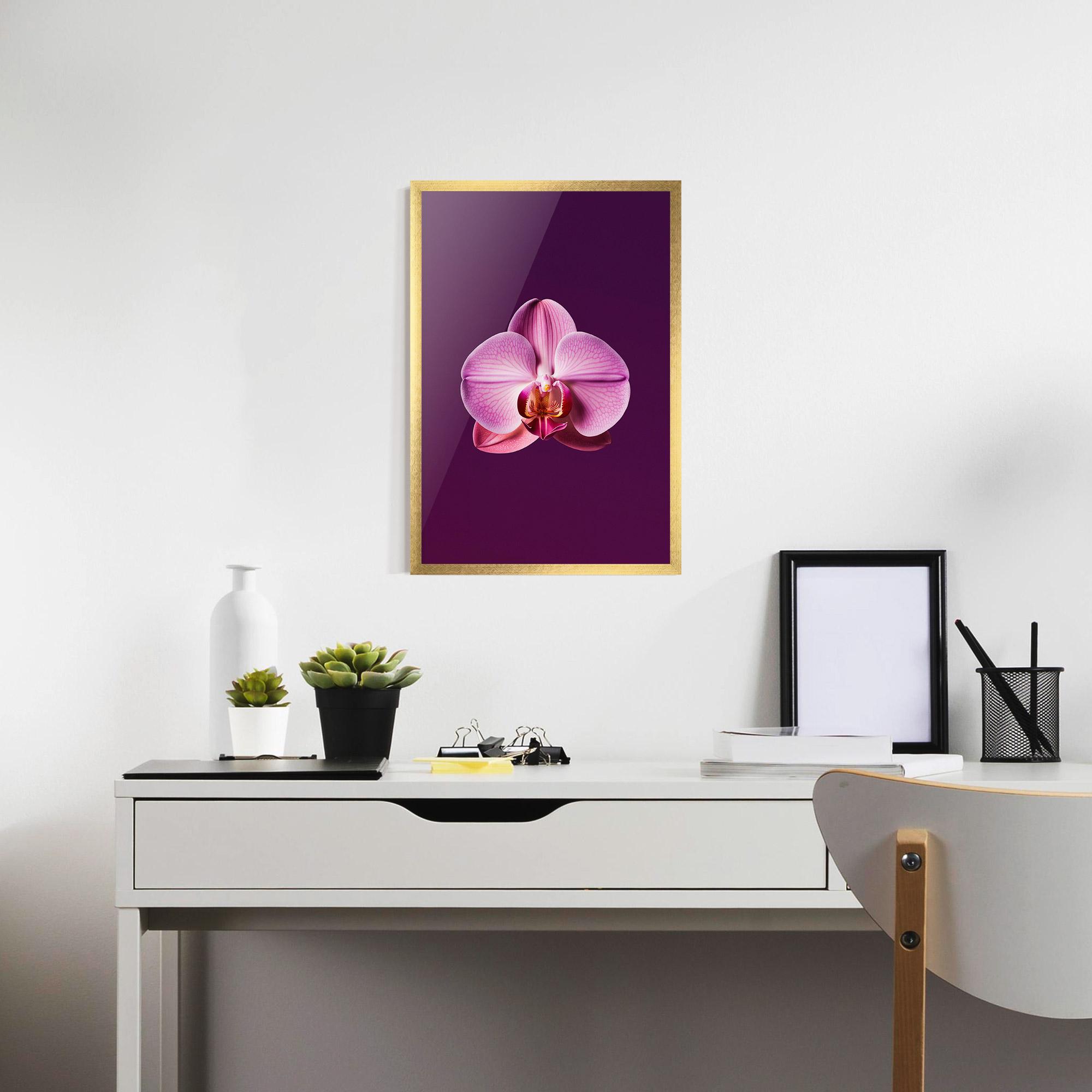 Keretezett Poszter Purple Orchid mockup 7
