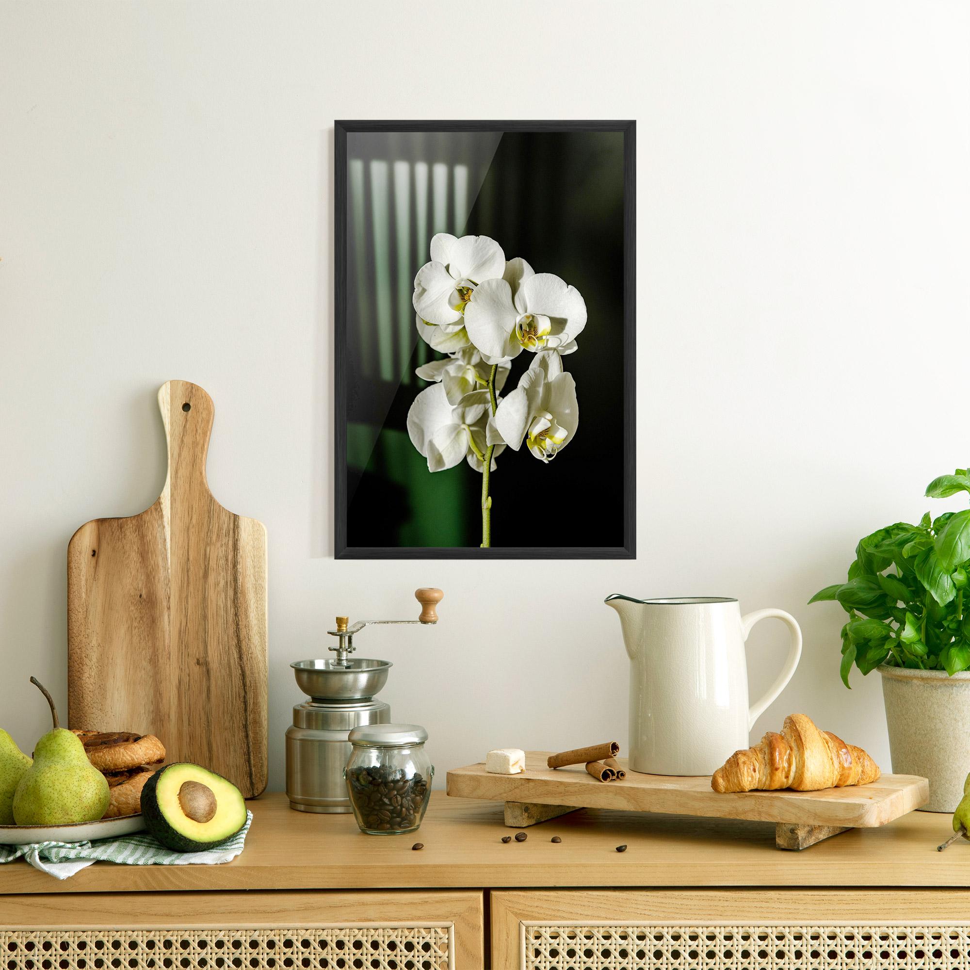 Keretezett Poszter Orchid On Green mockup 8