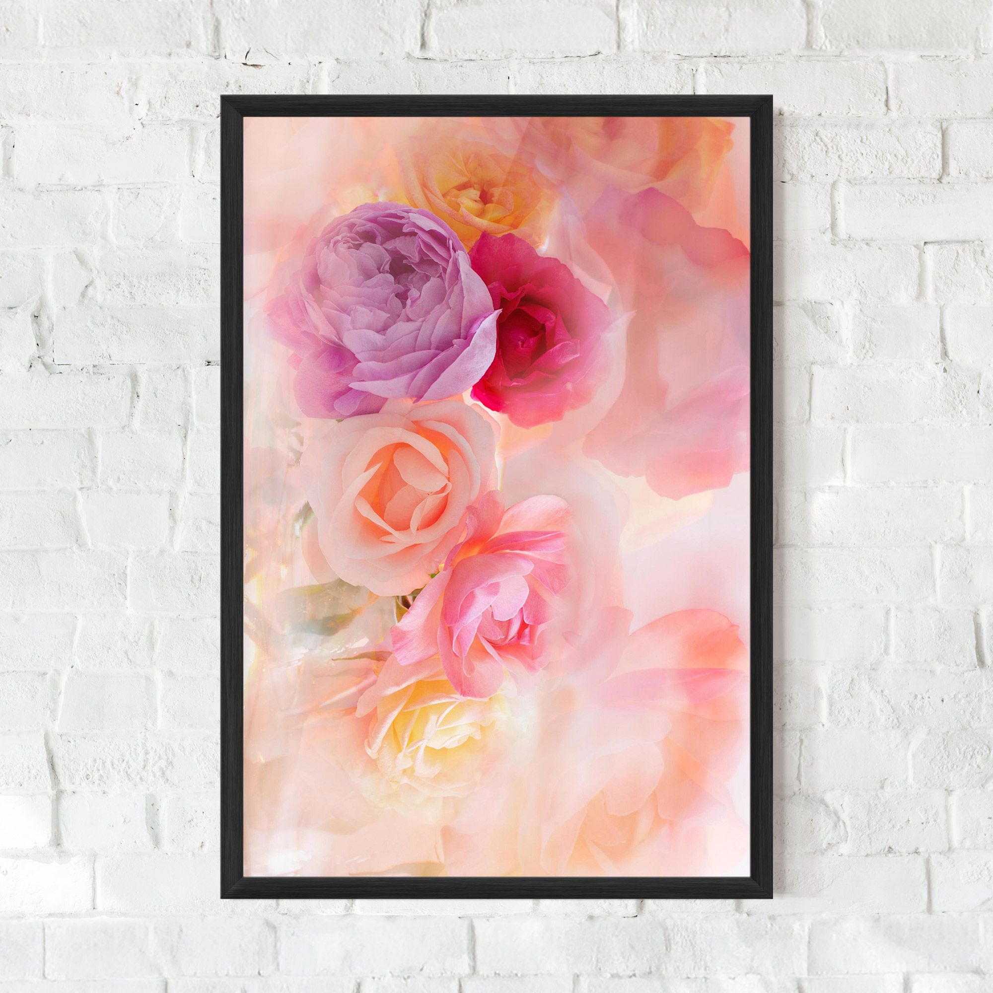 Pastel Color Roses mockup 0