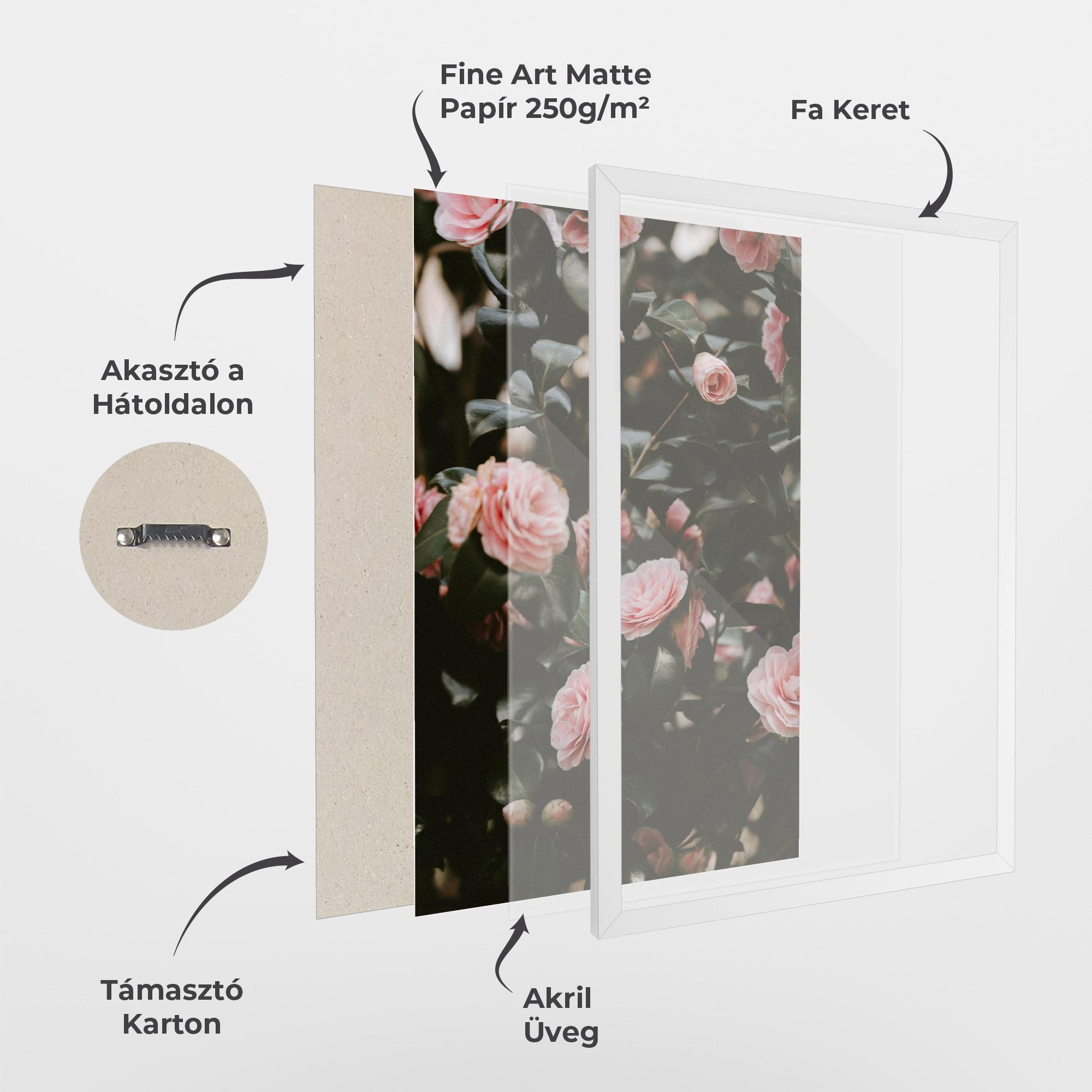 Keretezett Poszter Rose Tree mockup 1