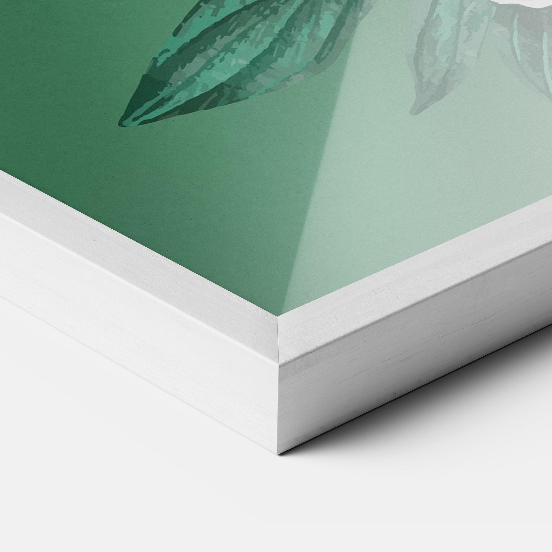 Keretezett Poszter Love Green Rose mockup 3