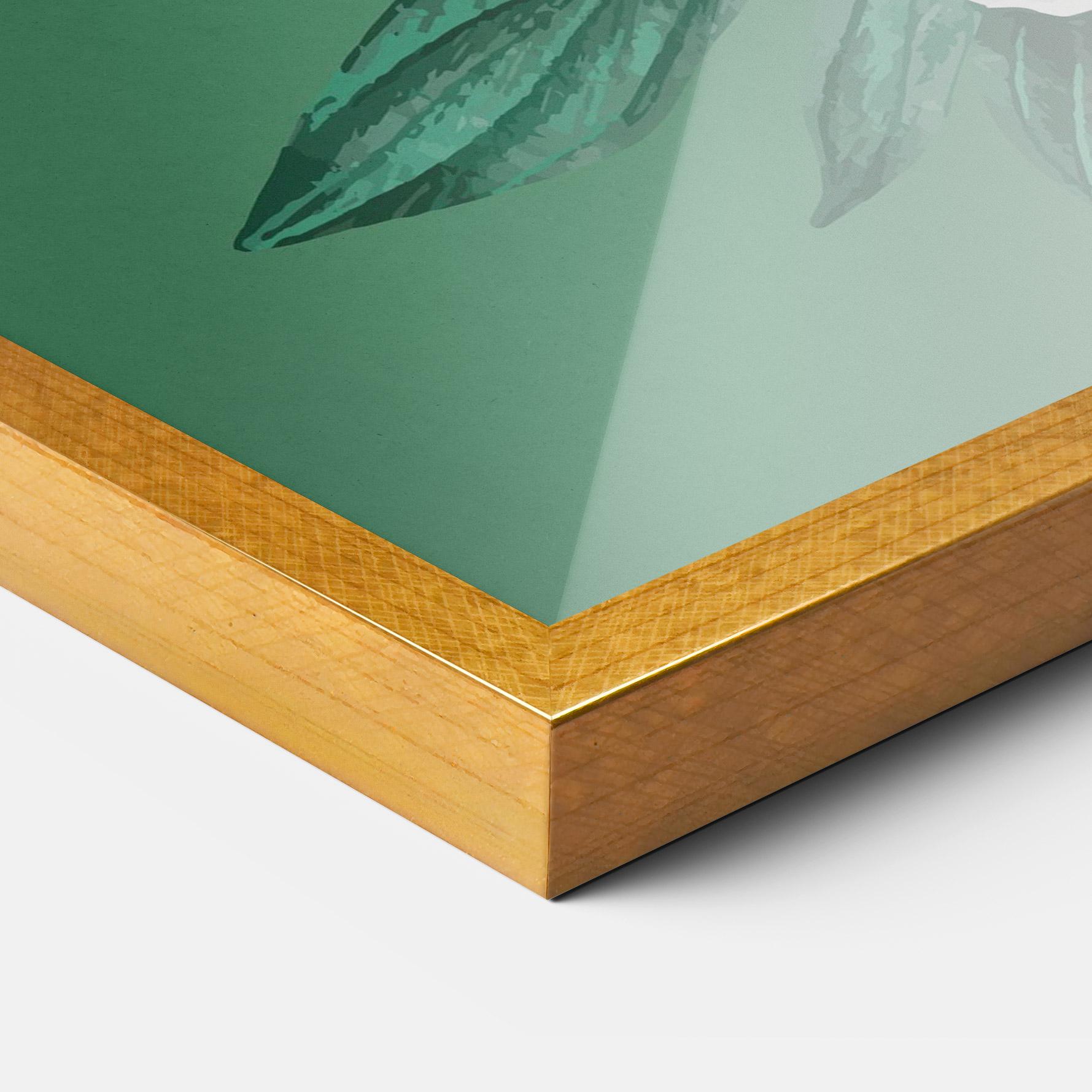 Keretezett Poszter Love Green Rose mockup 3