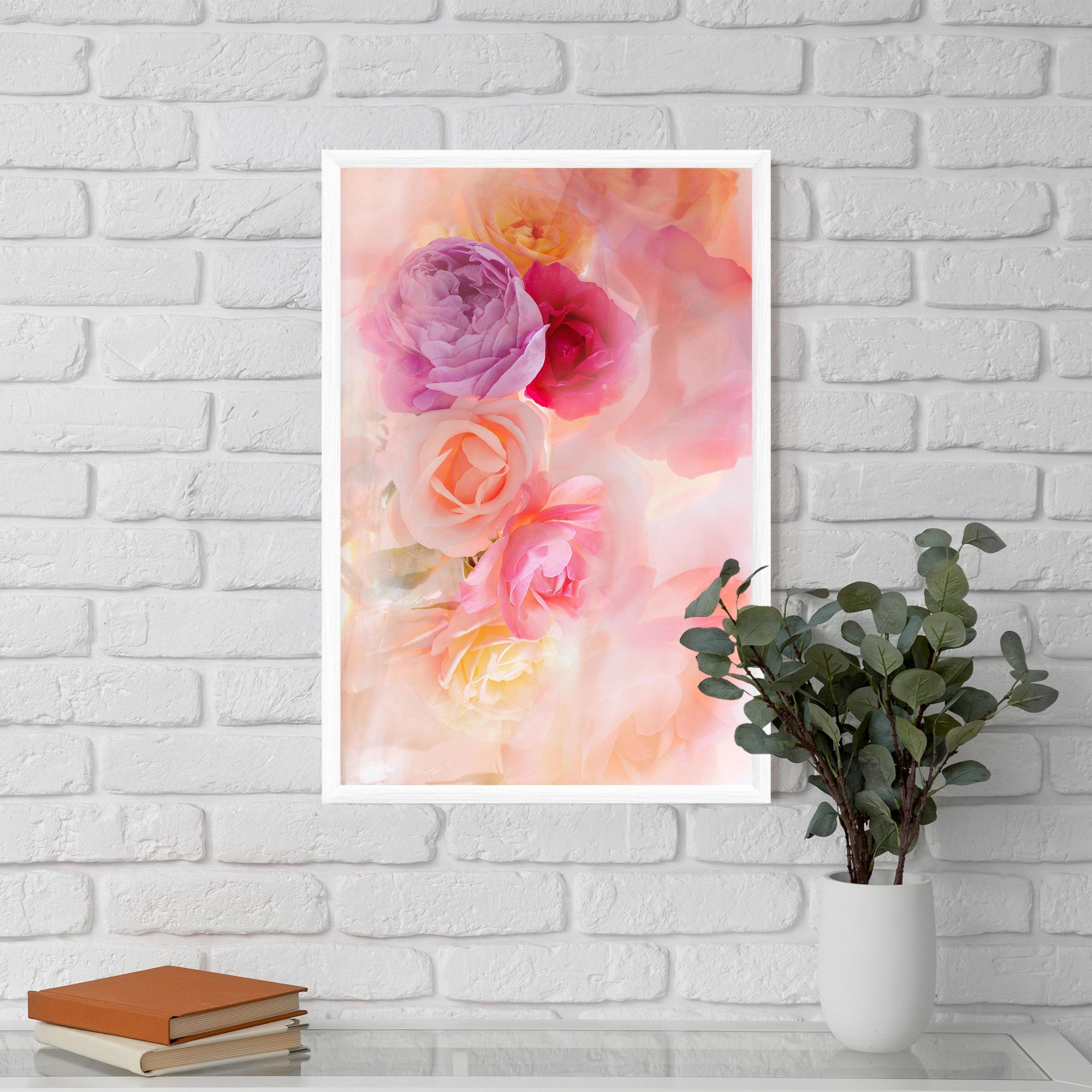 Pastel Color Roses mockup 5
