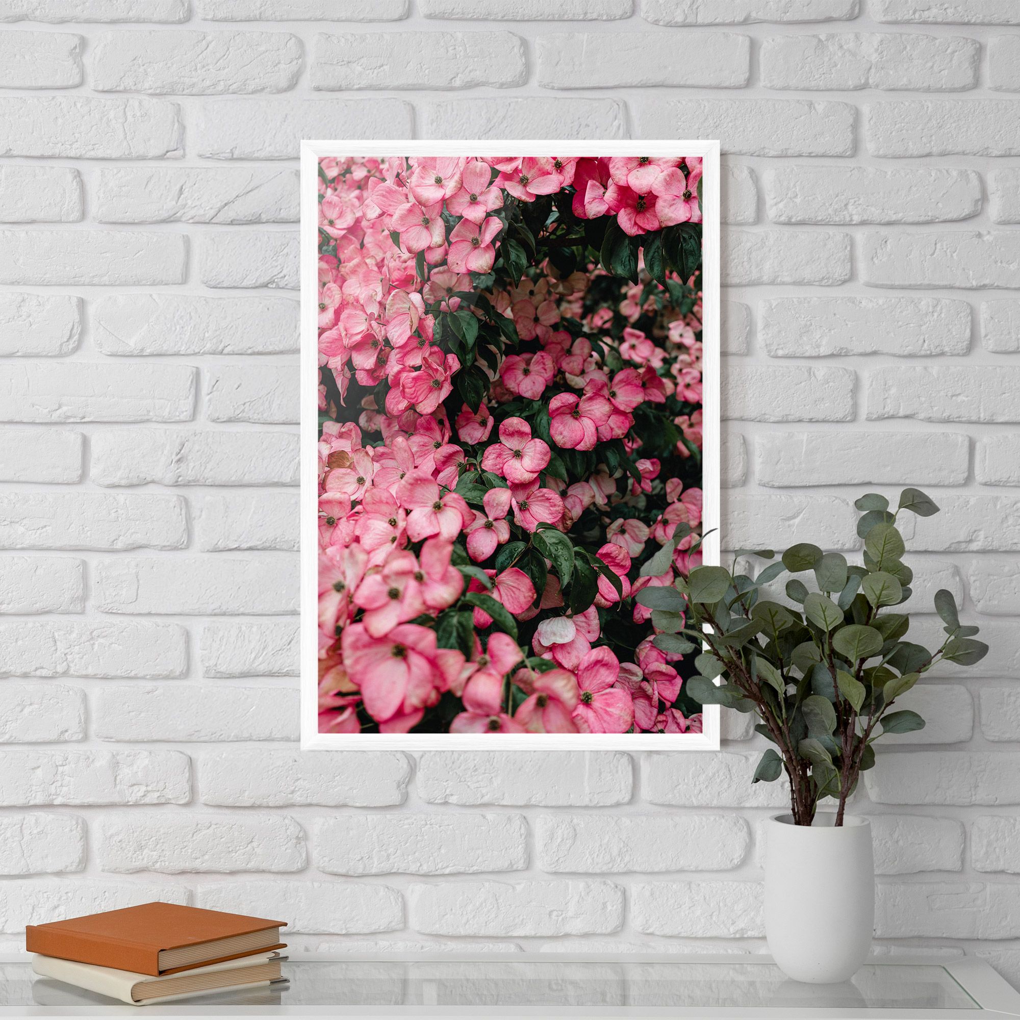 Pink Rose Flower Tree mockup 5
