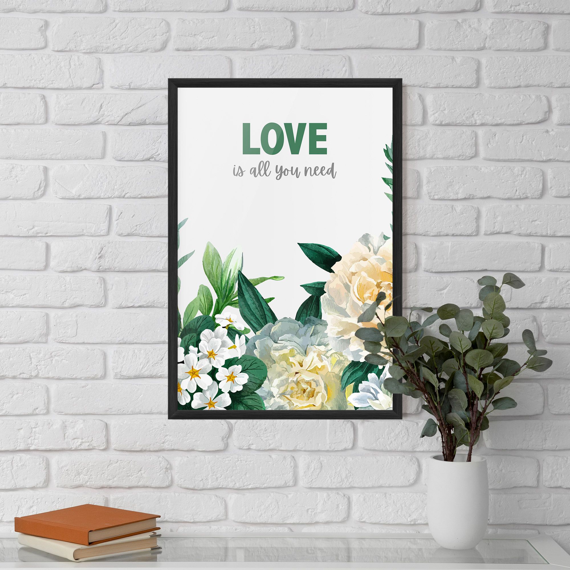 Green Rose Love mockup 5