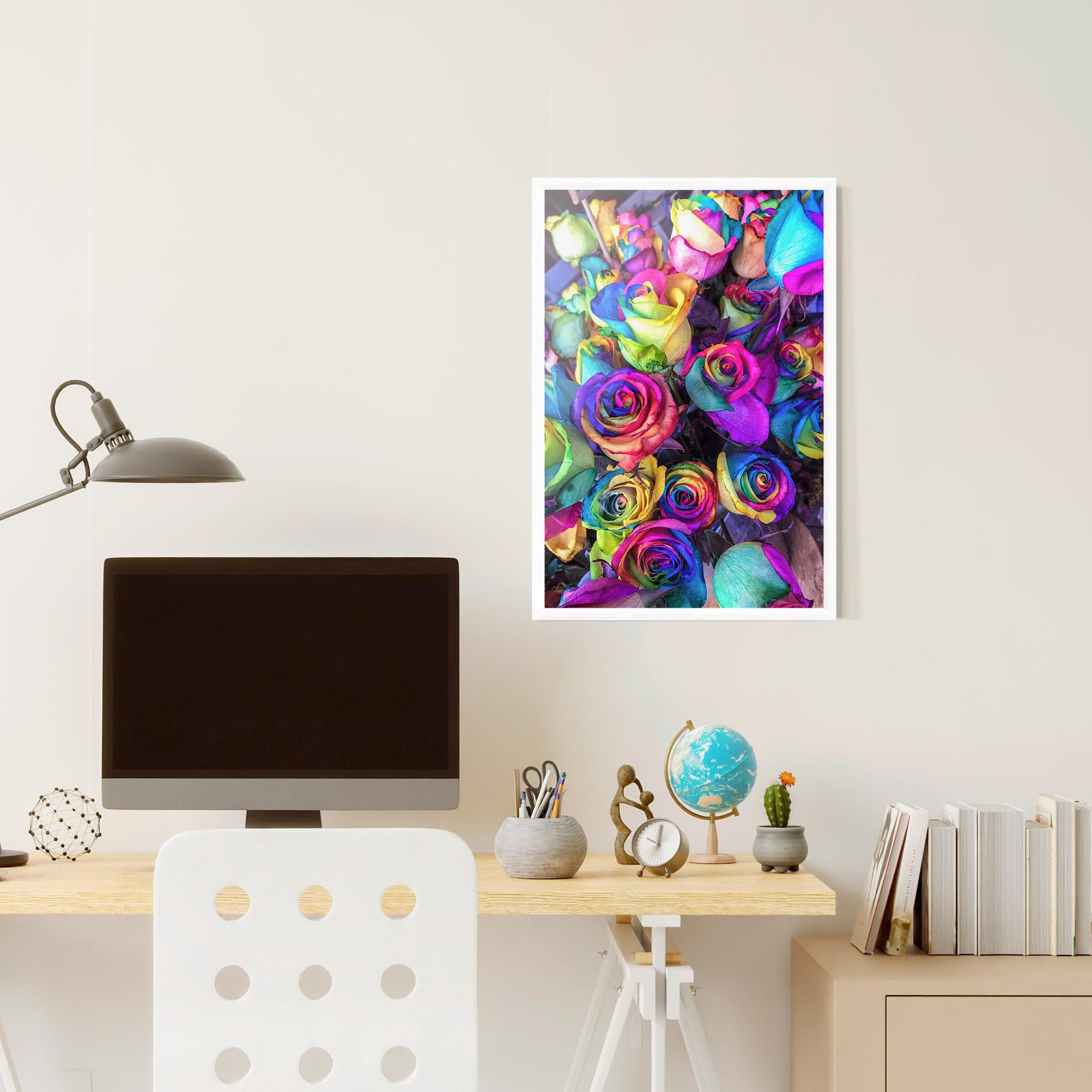 Keretezett Poszter Collorfull Flowers mockup 6