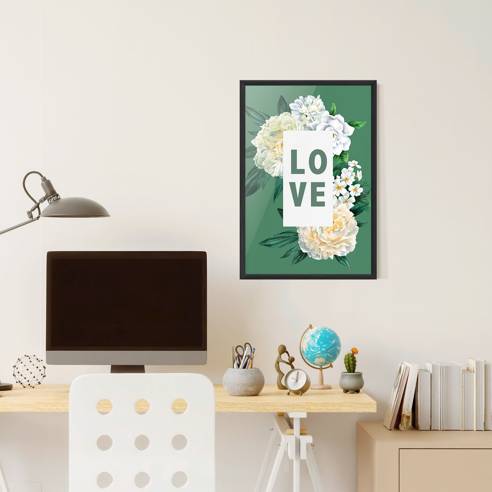 Love Green Rose mockup 6