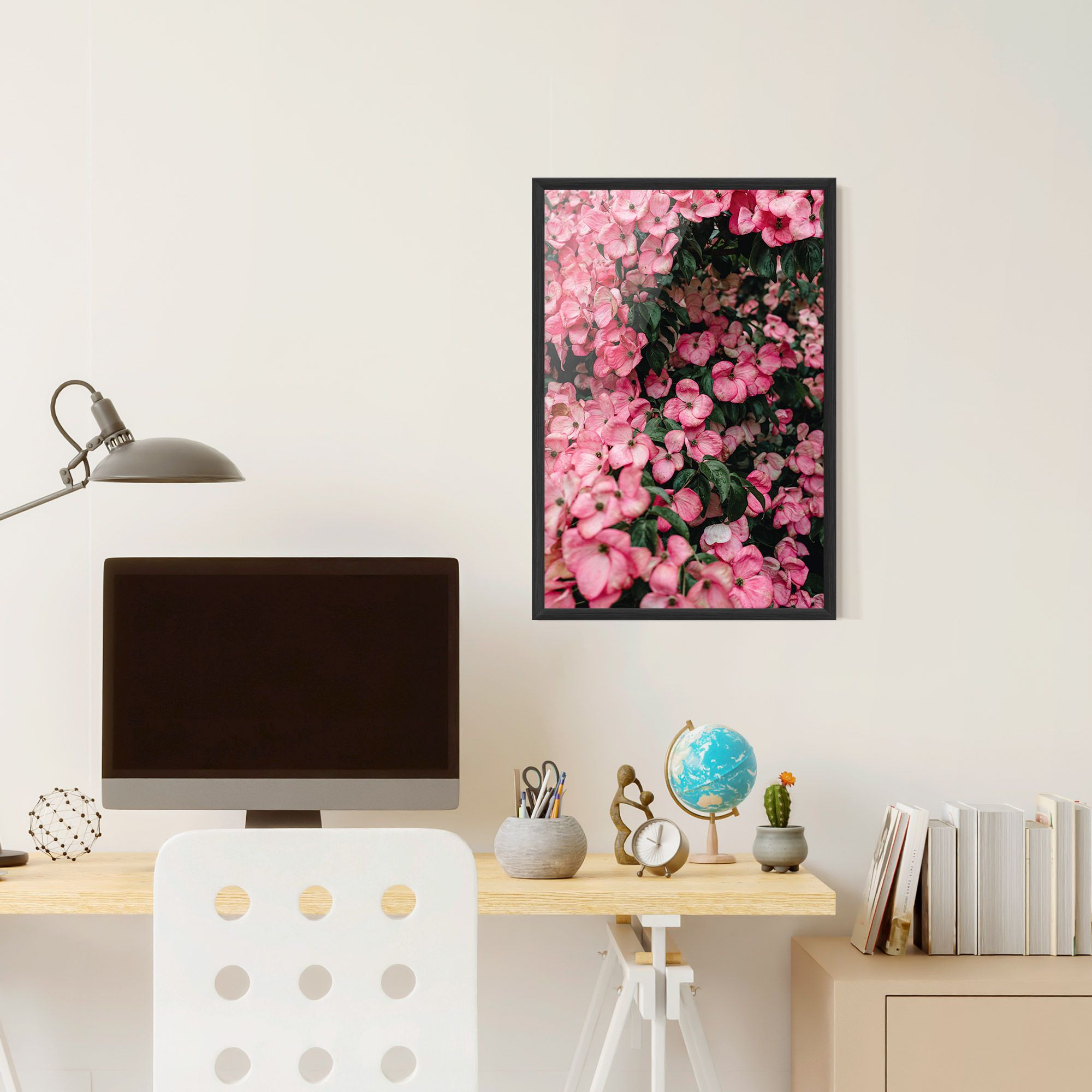 Pink Rose Flower Tree mockup 6