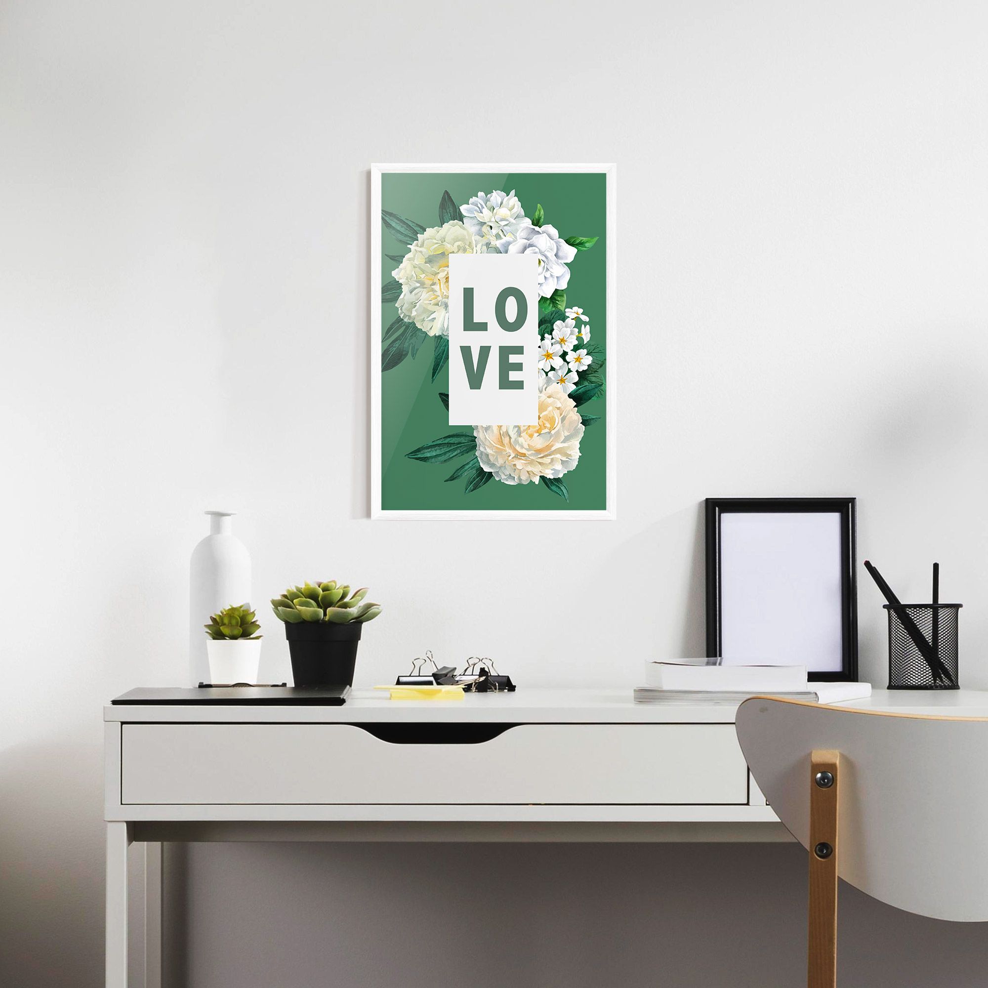 Love Green Rose mockup 7