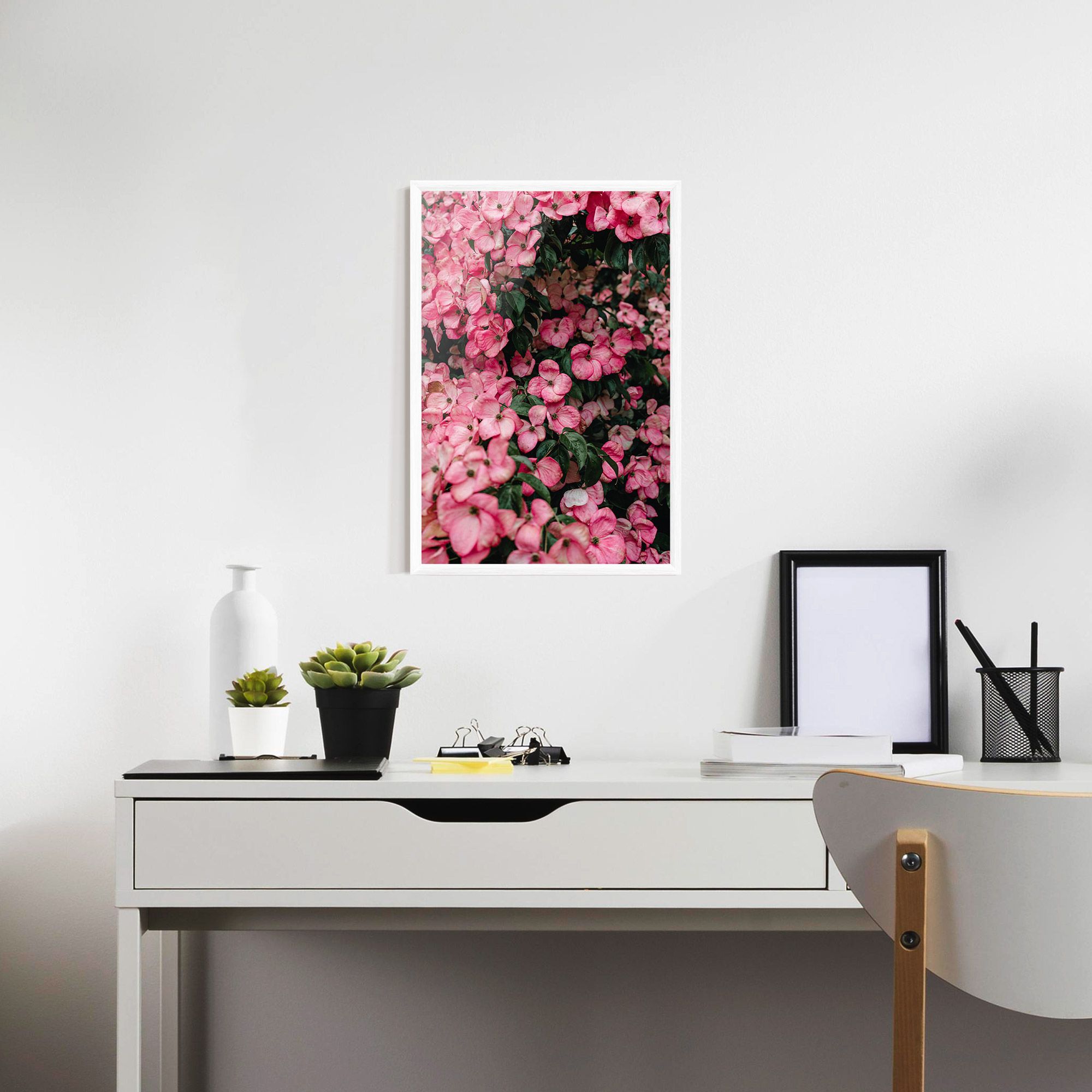 Pink Rose Flower Tree mockup 7