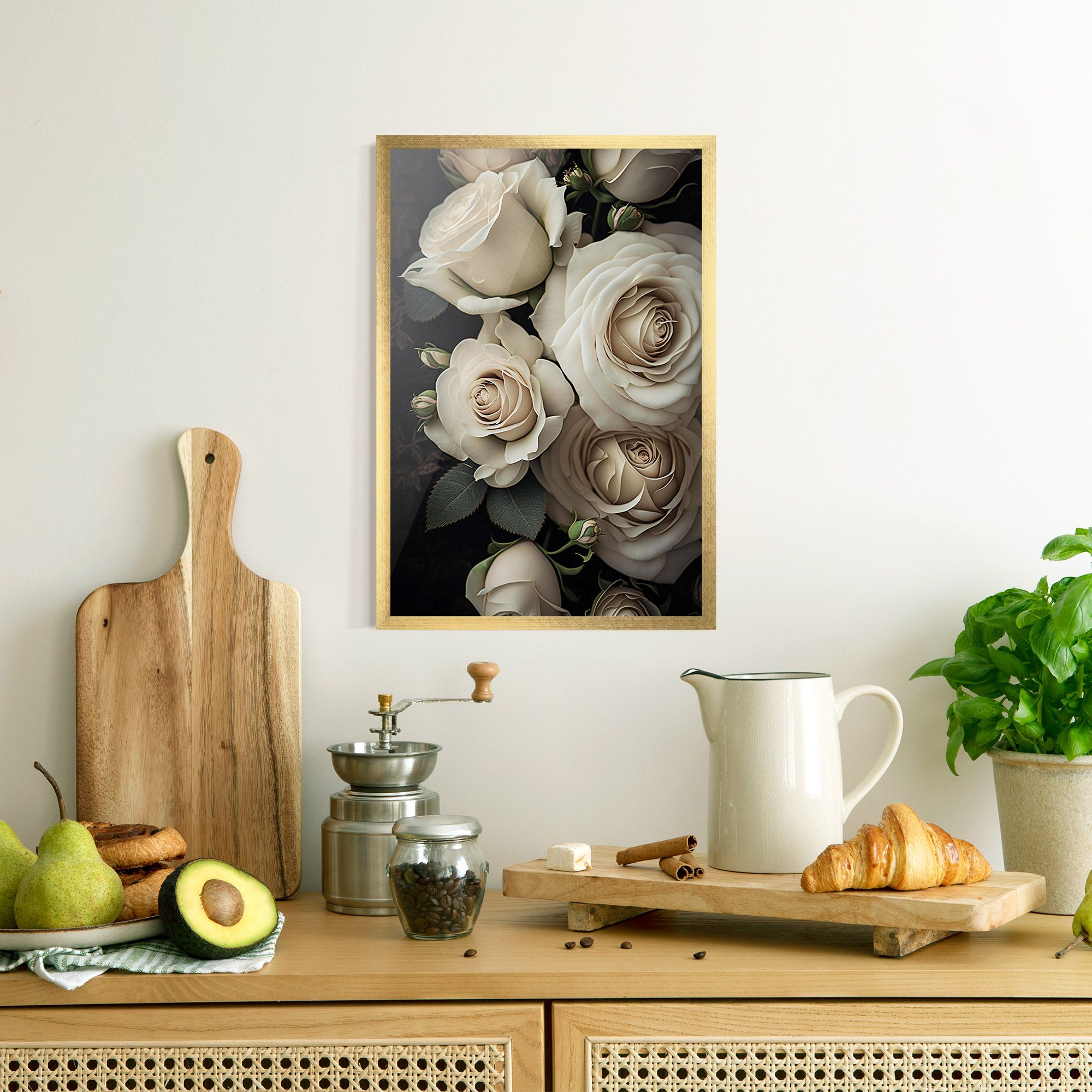 Cream Roses Close Up mockup 8