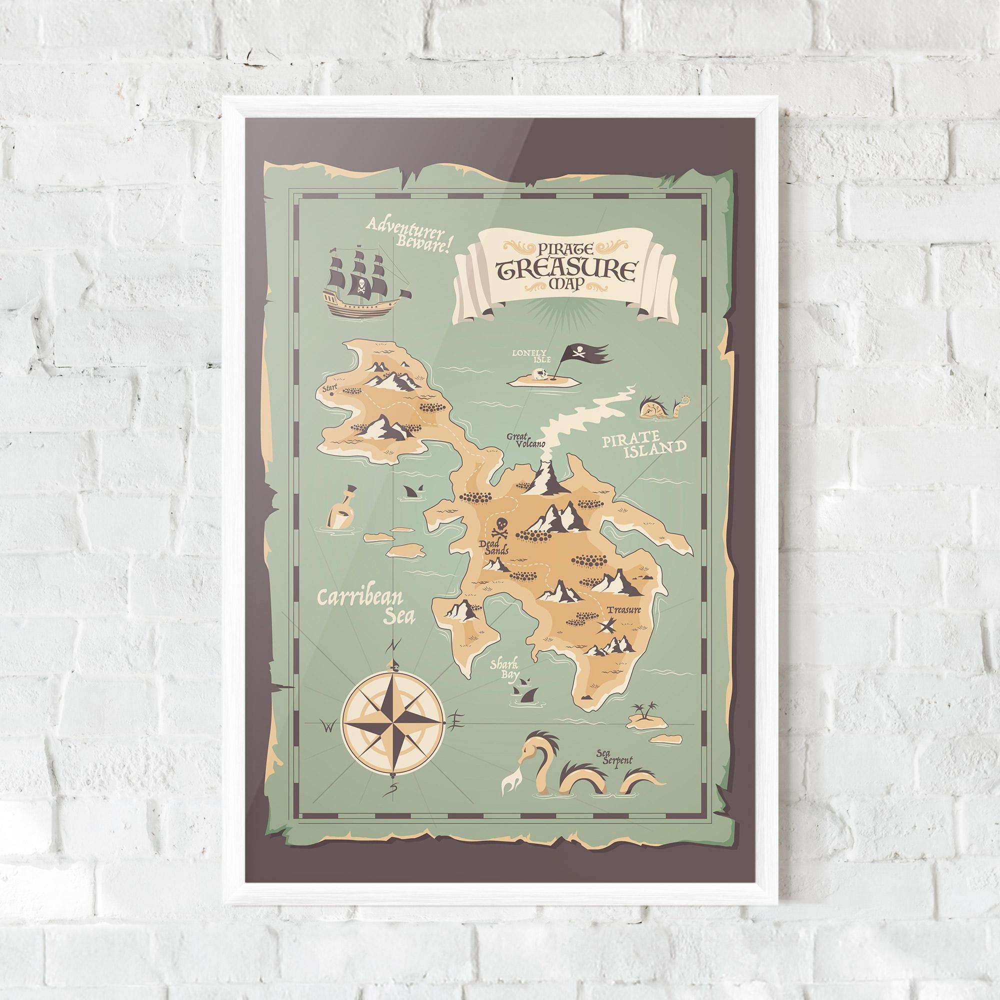 Keretezett Poszter Adventurer Beware mockup 0