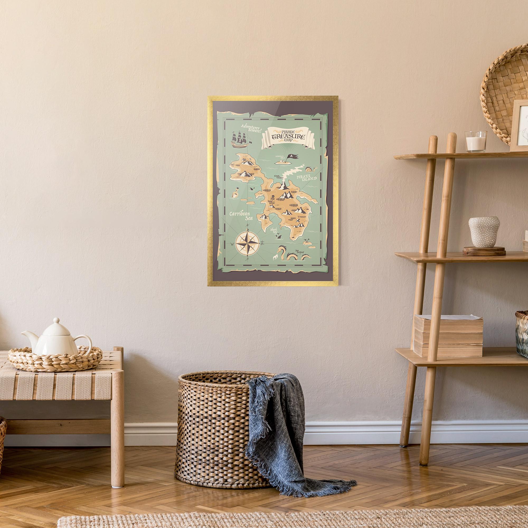 Keretezett Poszter Adventurer Beware mockup 9