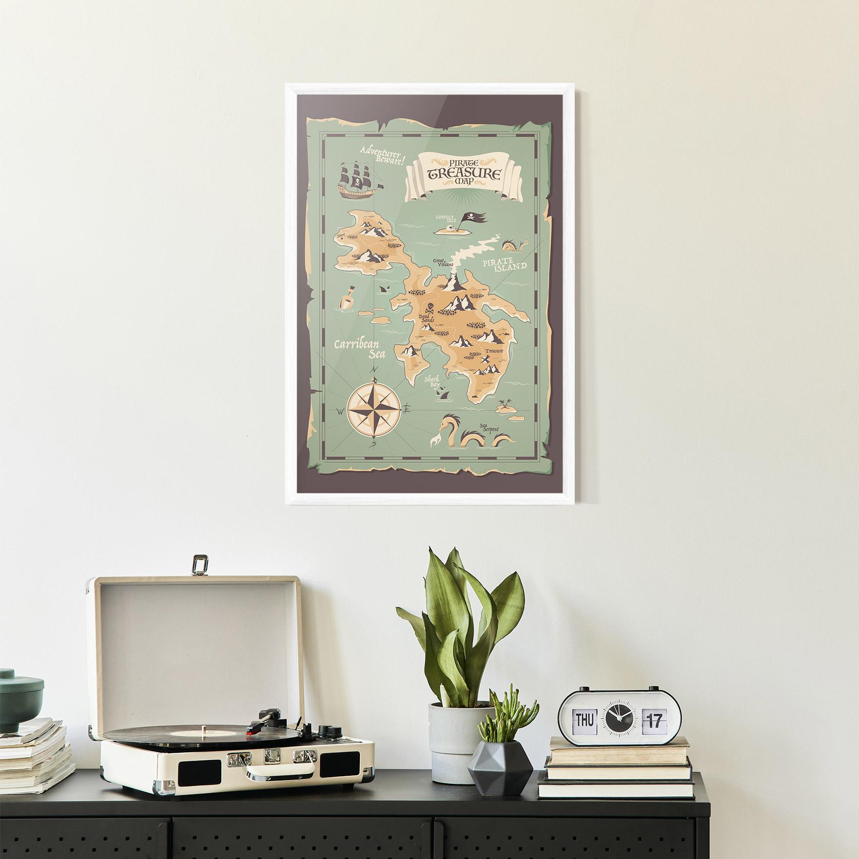 Keretezett Poszter Adventurer Beware mockup 2