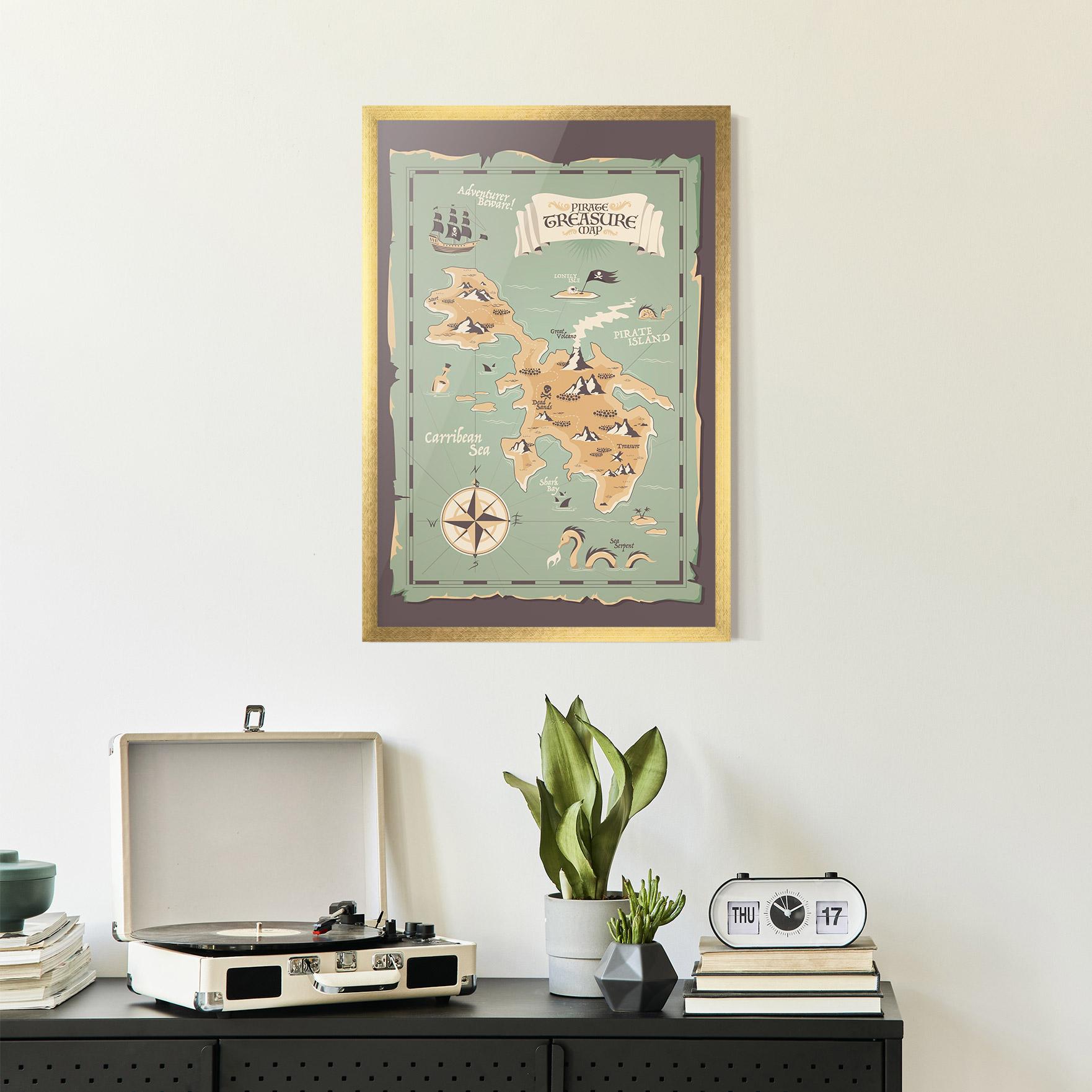 Keretezett Poszter Adventurer Beware mockup 2