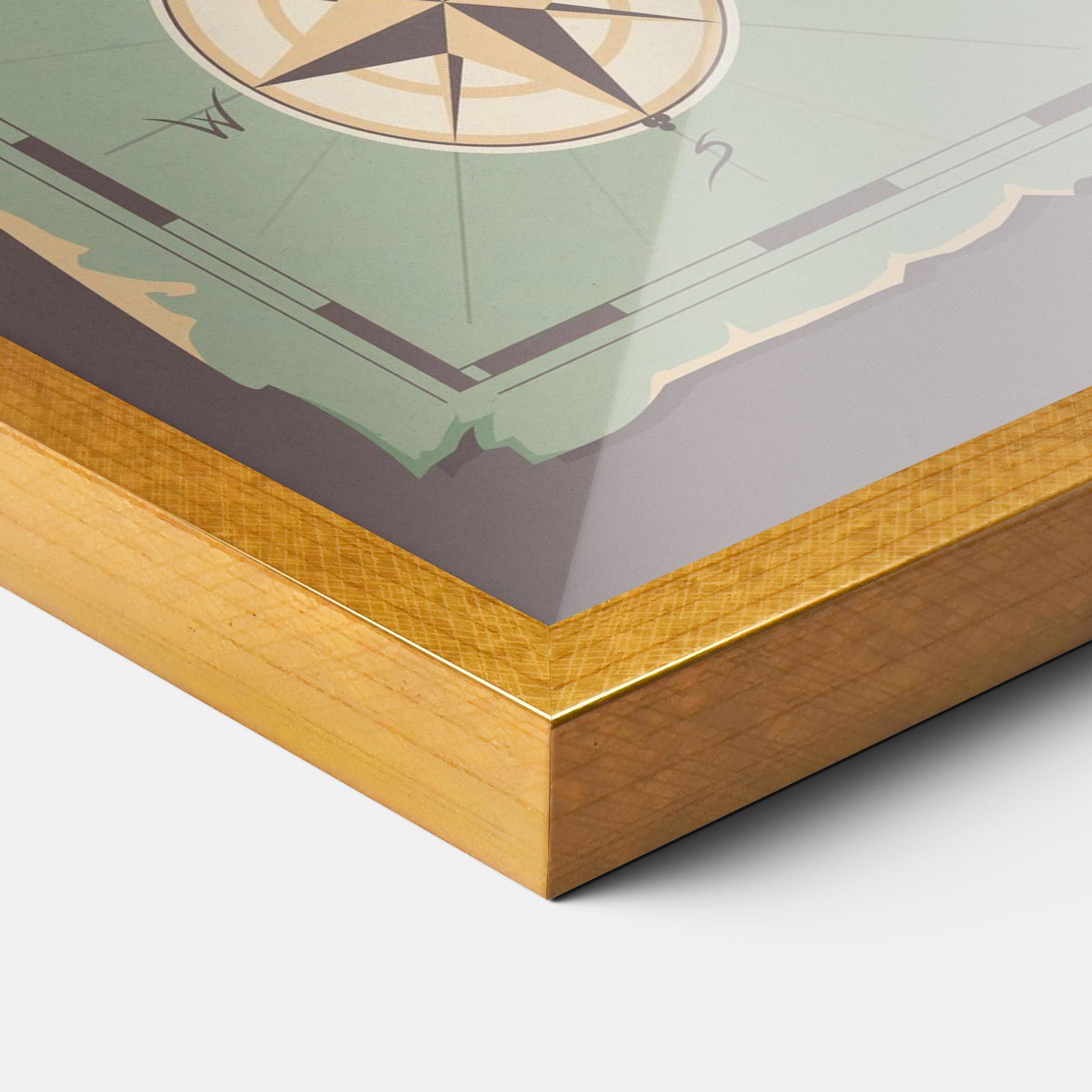 Keretezett Poszter Adventurer Beware mockup 3