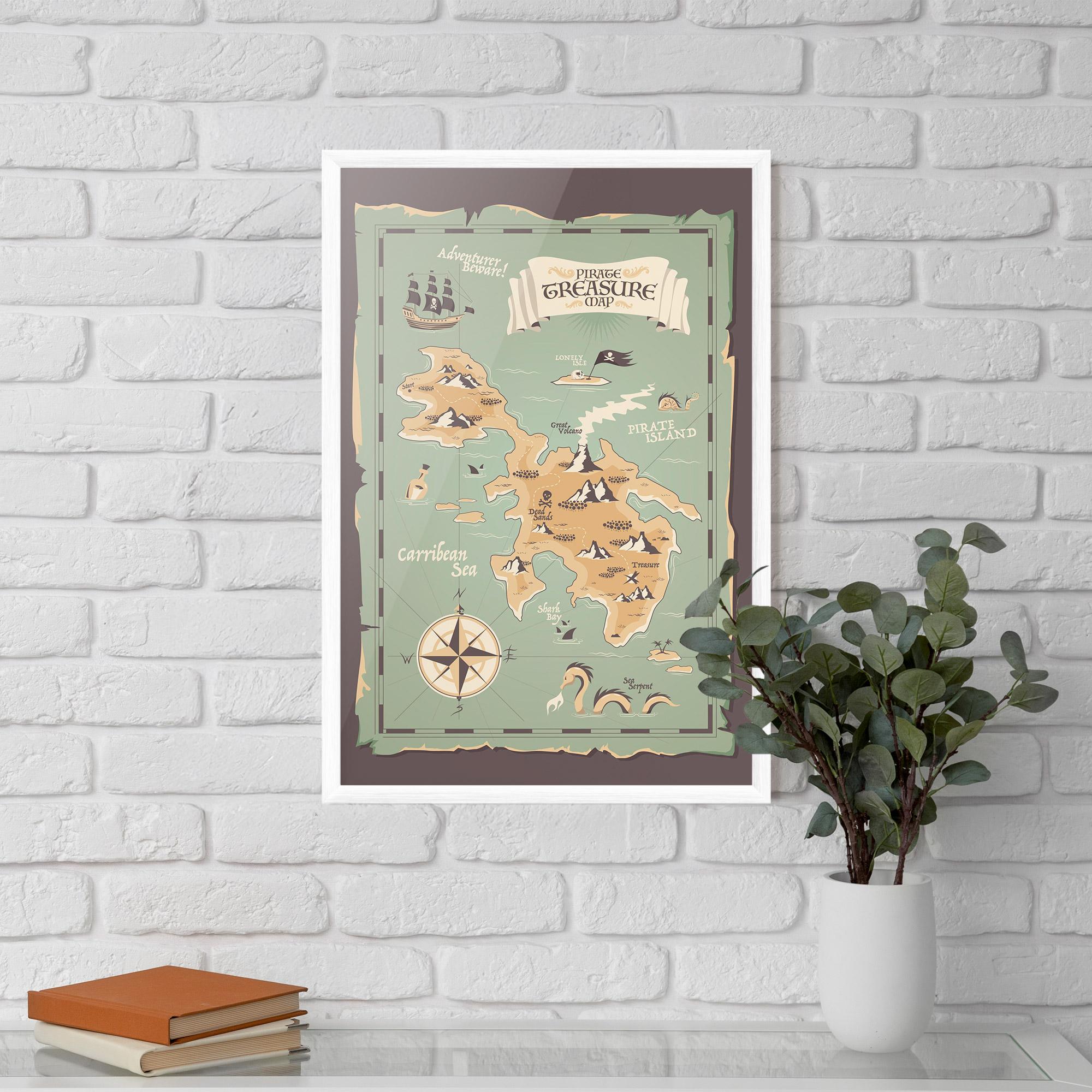 Keretezett Poszter Adventurer Beware mockup 5