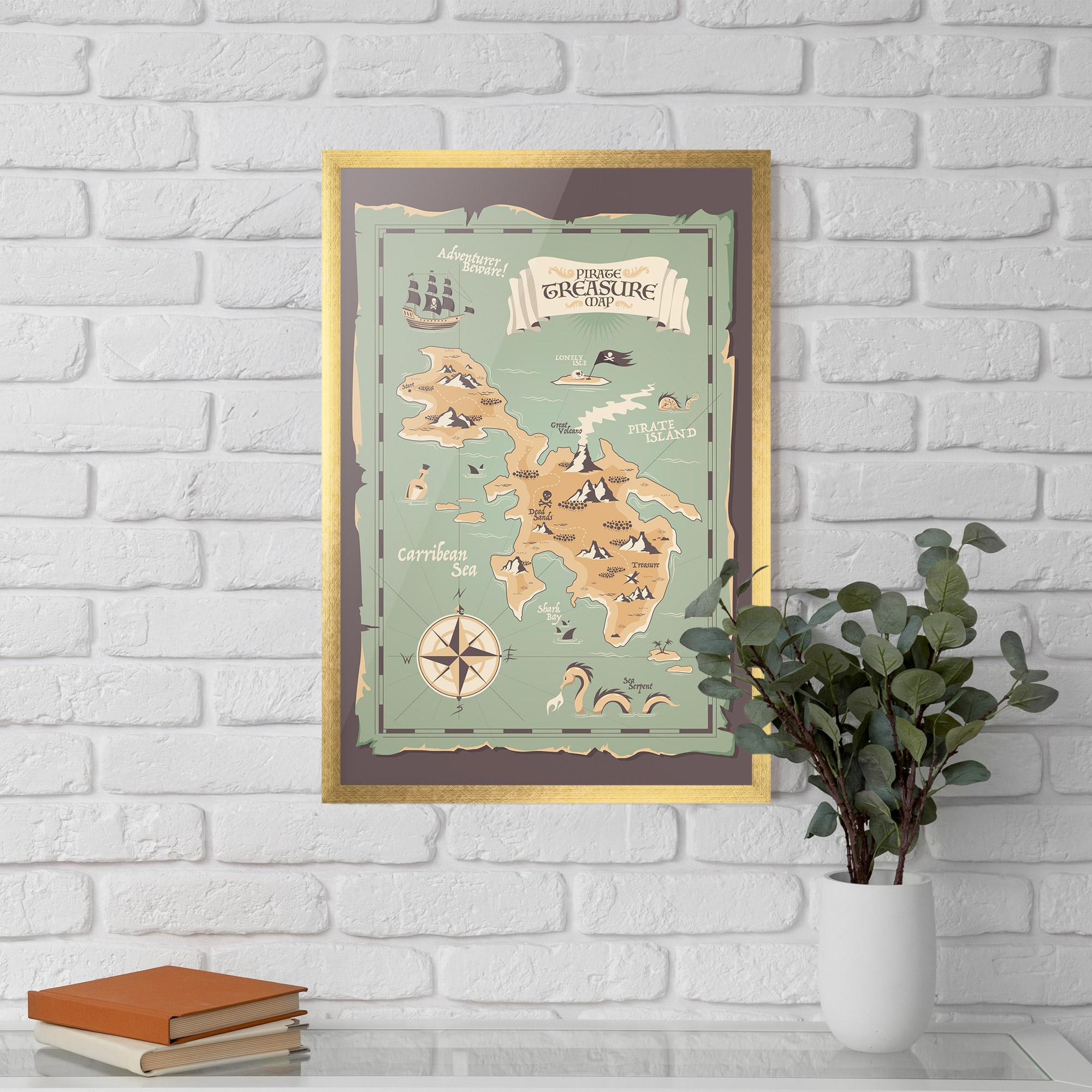 Keretezett Poszter Adventurer Beware mockup 5