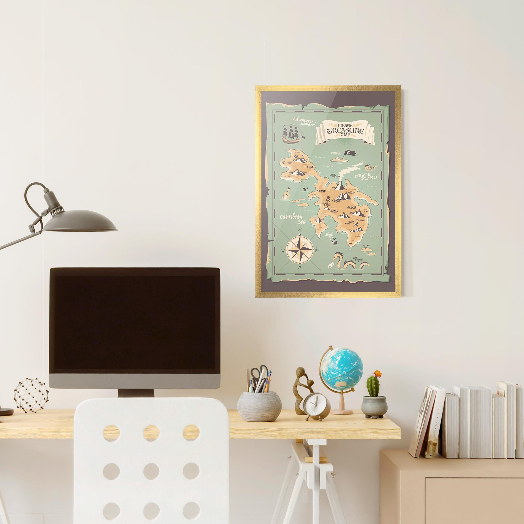 Keretezett Poszter Adventurer Beware mockup 6