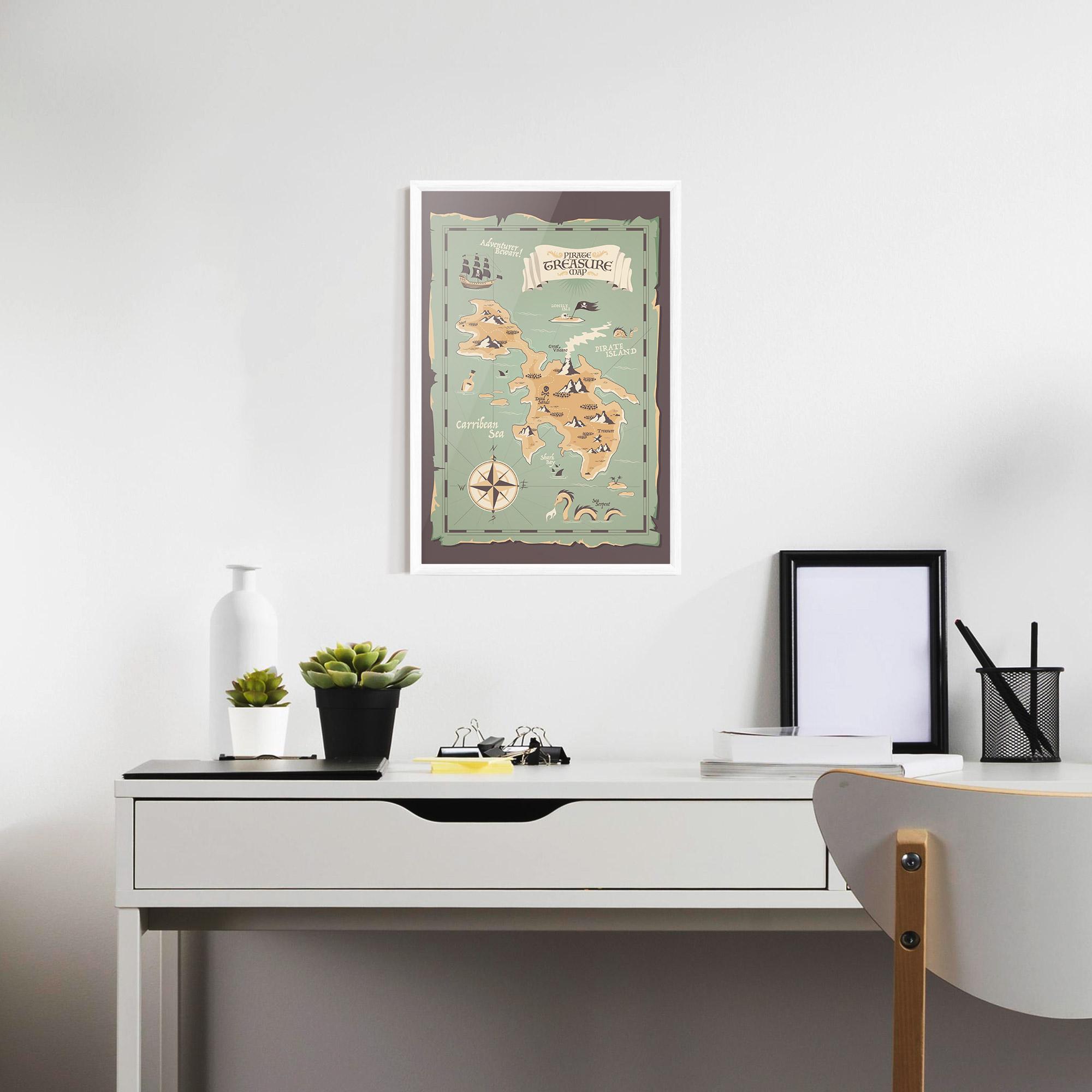 Keretezett Poszter Adventurer Beware mockup 7